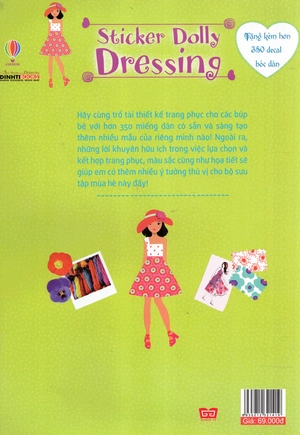dán hình sáng tạo trang phục búp bê - nhà thiết kế thời trang