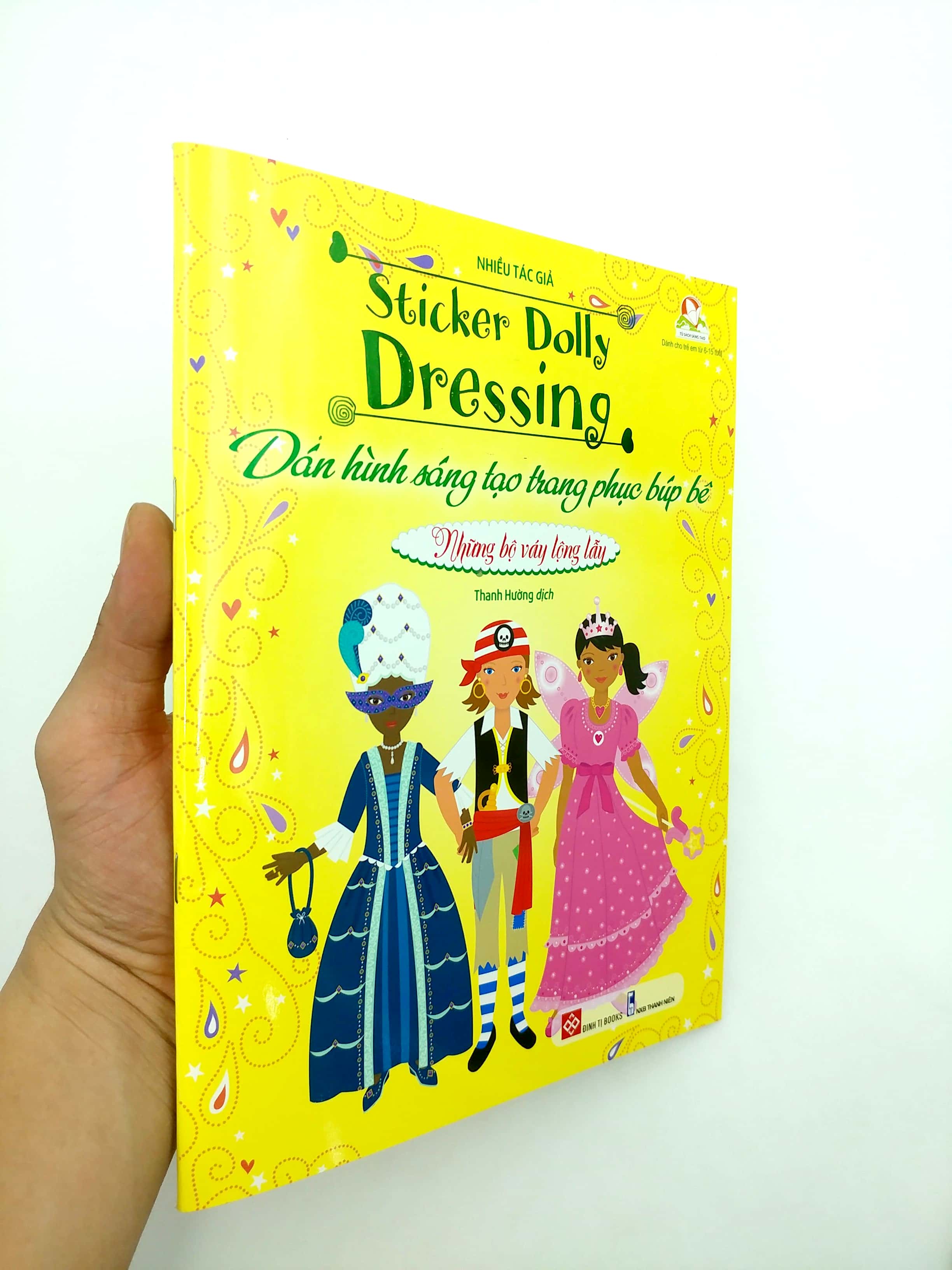 dán hình sáng tạo trang phục búp bê - những bộ váy lộng lẫy