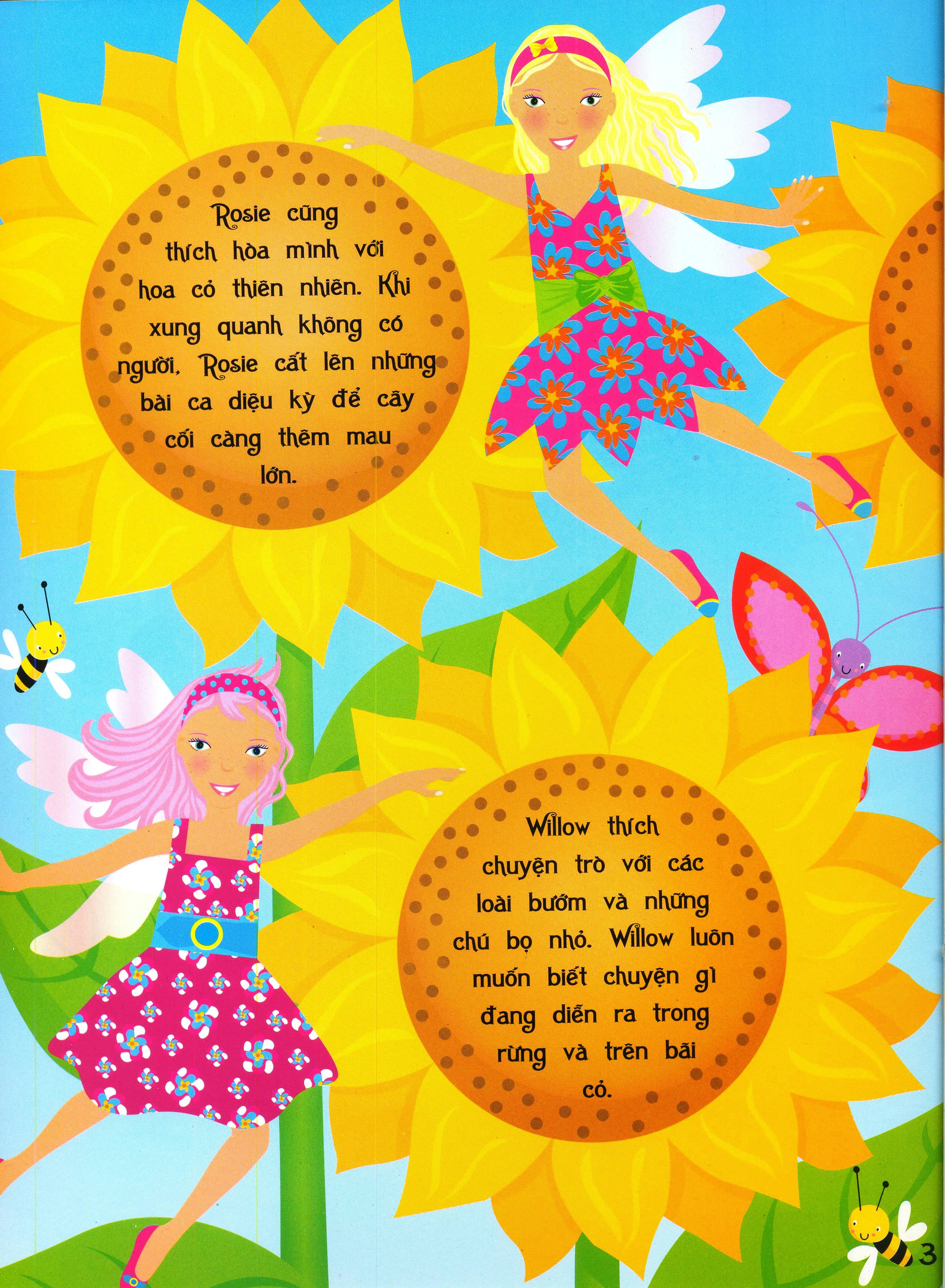 dán hình sáng tạo trang phục búp bê - những nàng tiên