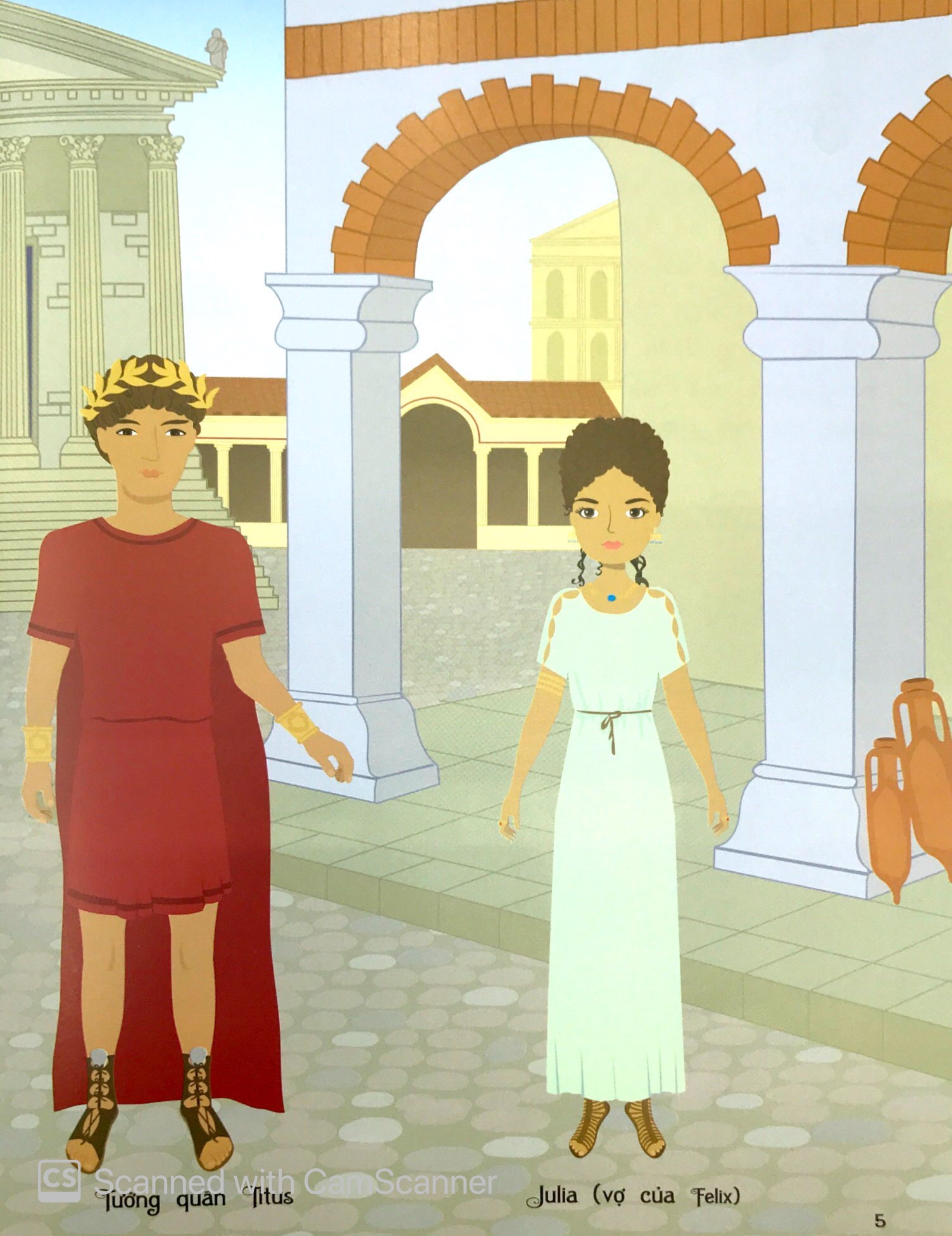 dán hình sáng tạo trang phục búp bê - thời trang xưa