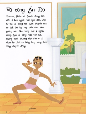 dán hình sáng tạo trang phục búp bê - vũ điệu đam mê