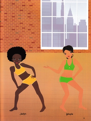 dán hình sáng tạo trang phục búp bê - vũ điệu đam mê