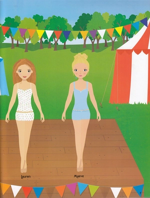 dán hình sáng tạo trang phục búp bê - vũ điệu đam mê