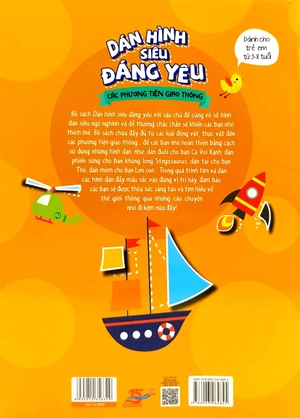 dán hình siêu đáng yêu - các phương tiện giao thông