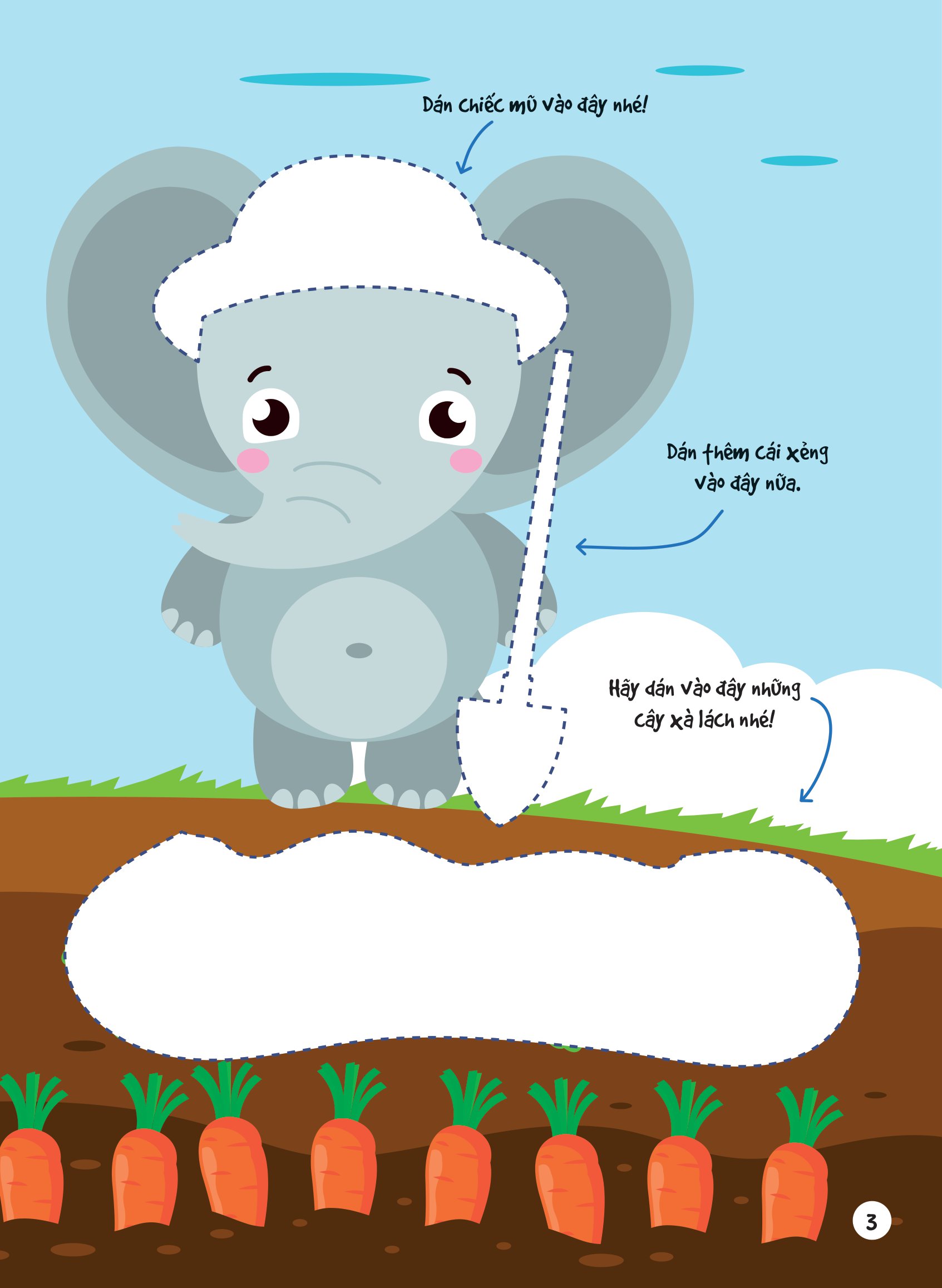 dán hình siêu đáng yêu - khu chợ