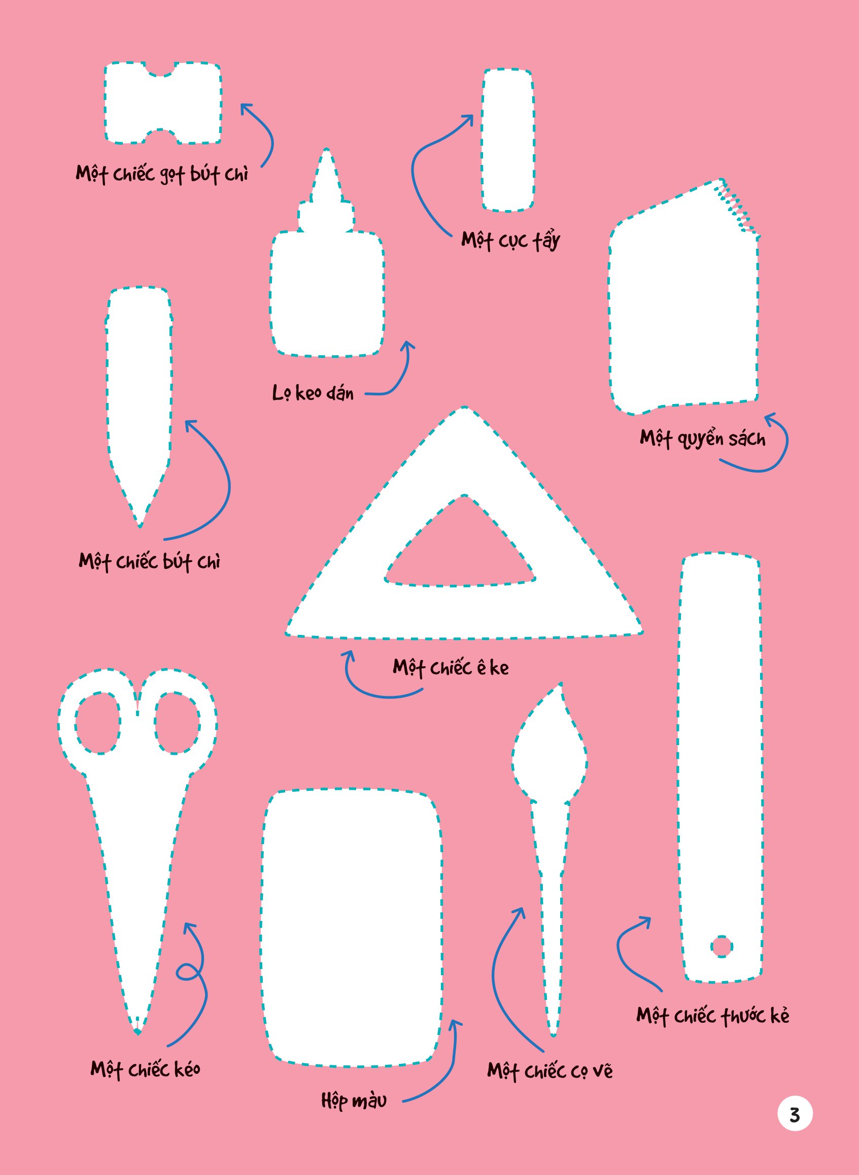 dán hình siêu đáng yêu - trường học