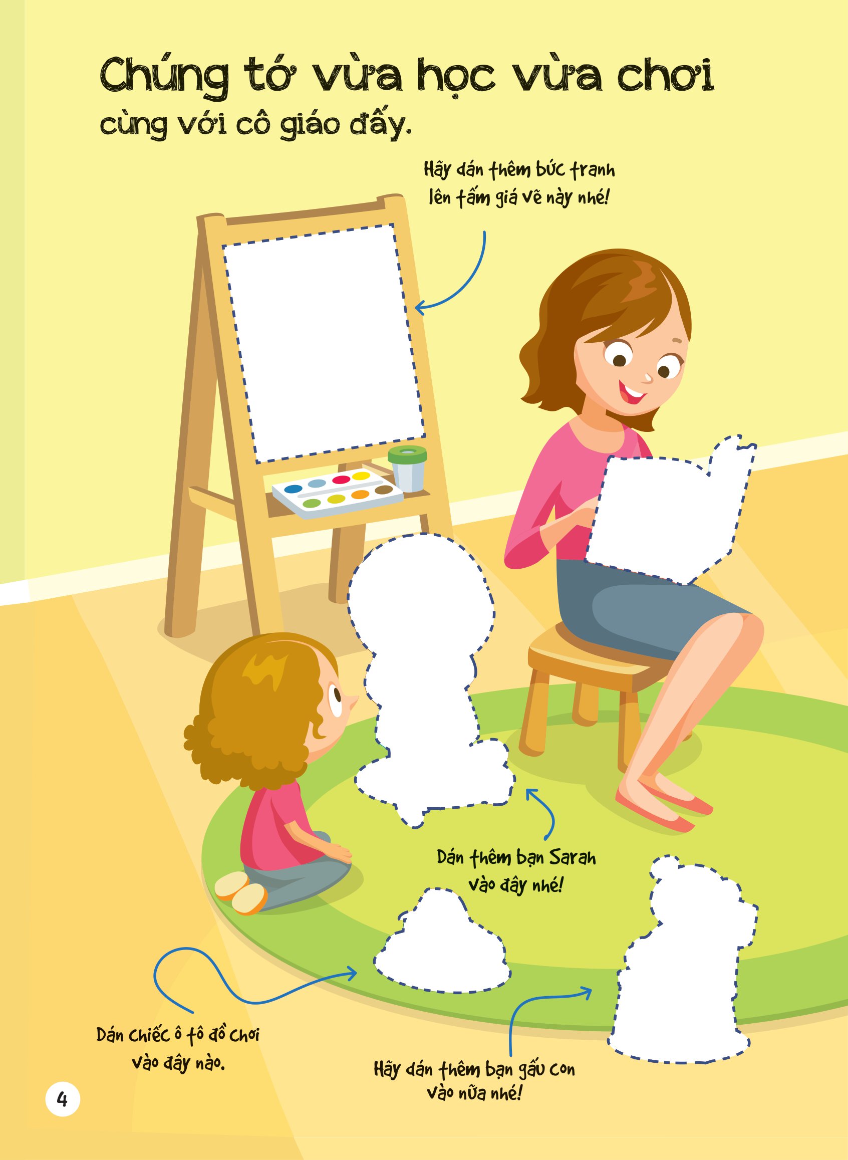 dán hình siêu đáng yêu - trường học