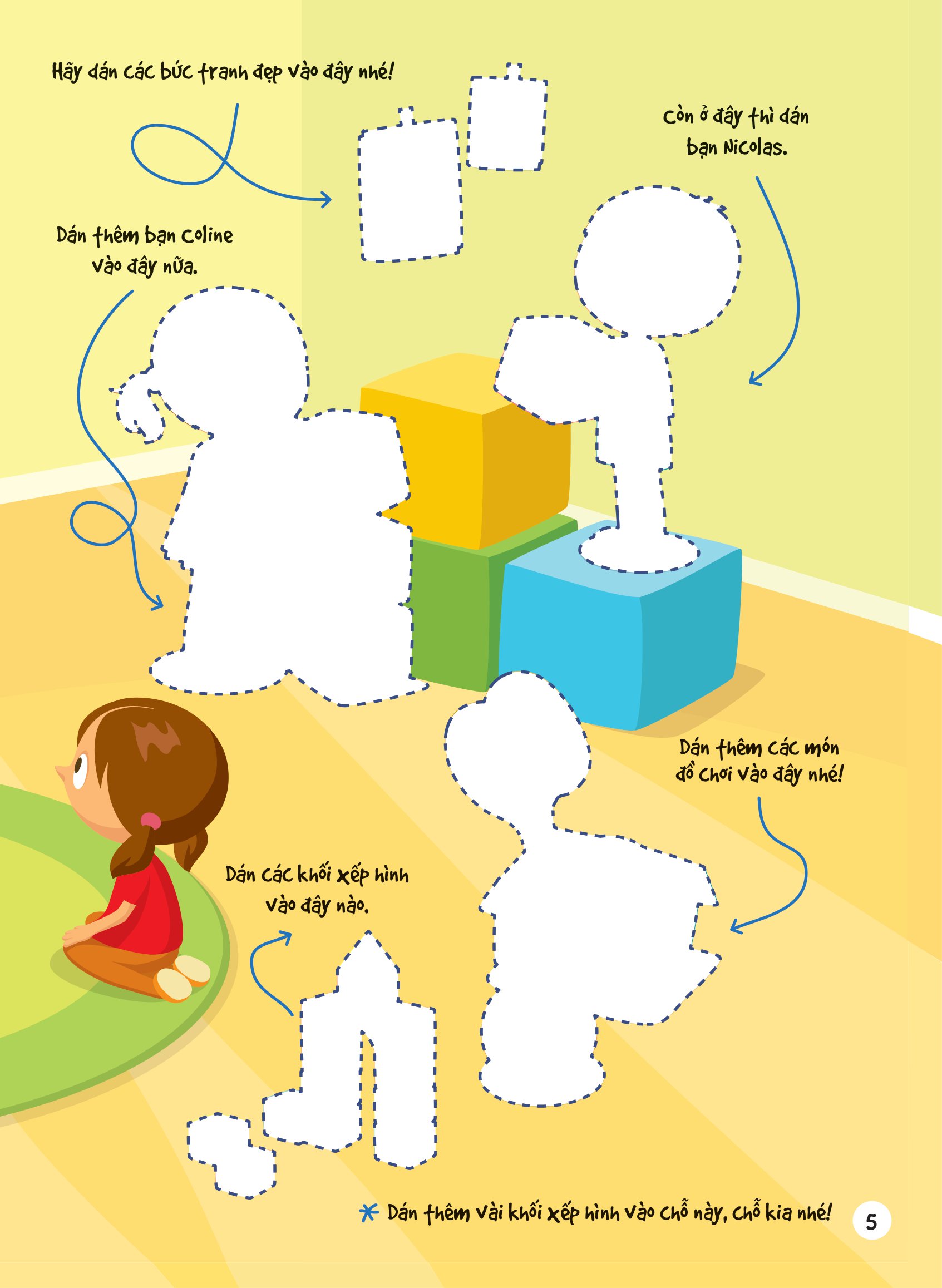 dán hình siêu đáng yêu - trường học