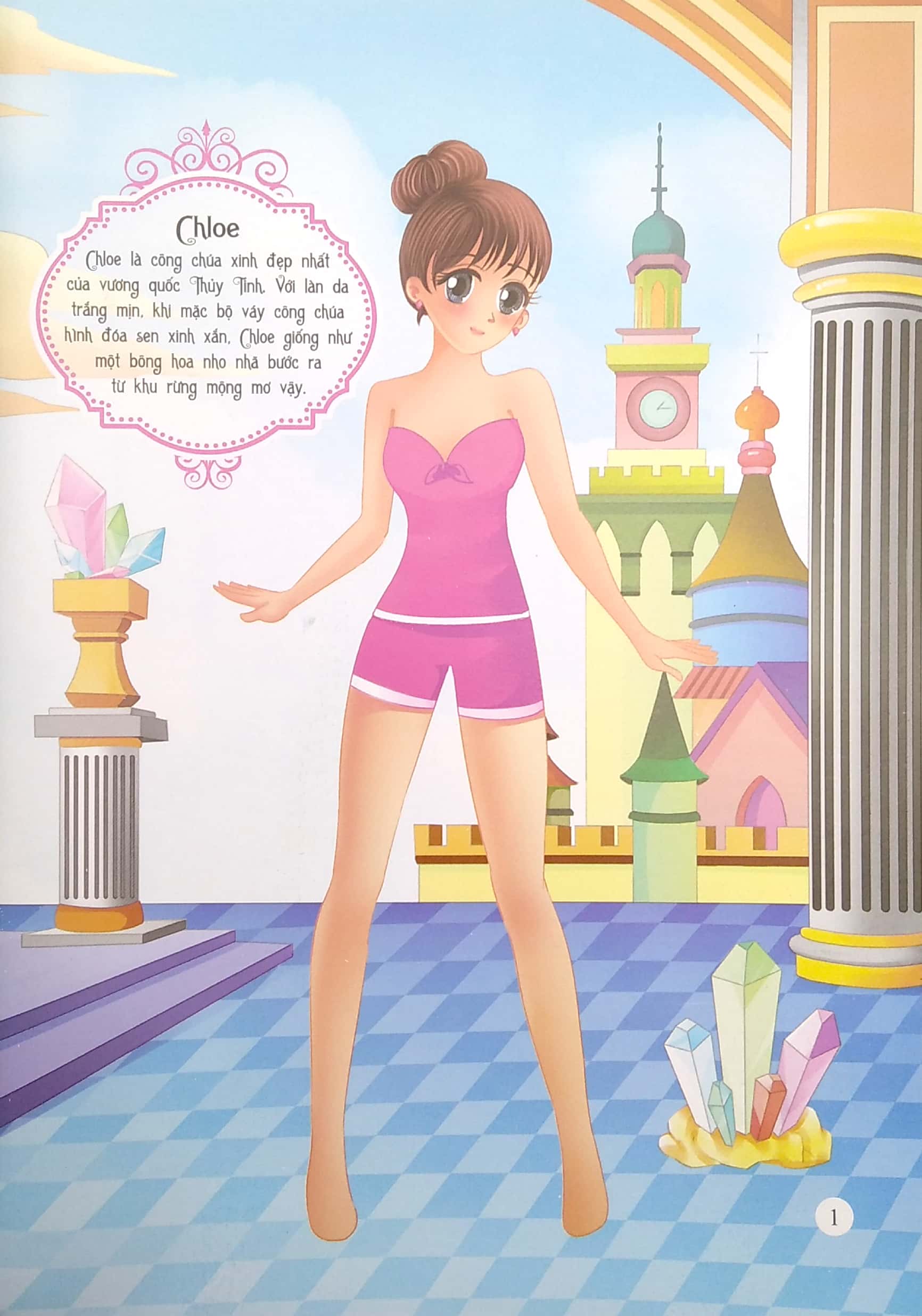 dán hình trang phục công chúa tuyệt đỉnh - công chúa mơ mộng