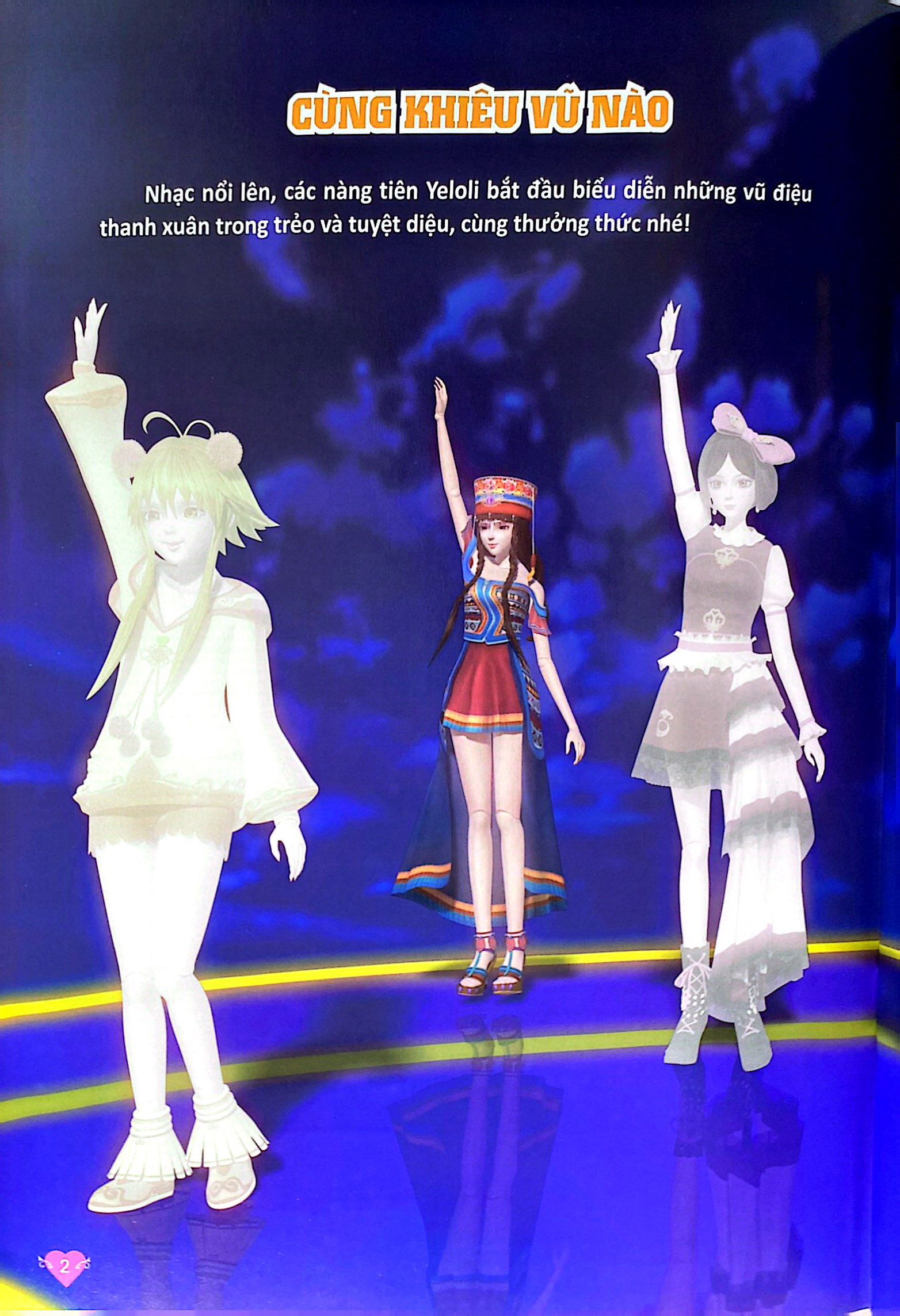 dán hình trang phục yeloli - tiên nữ ánh sáng