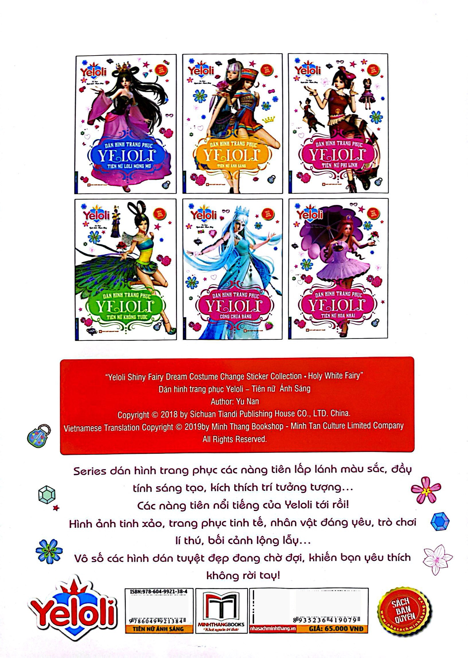 dán hình trang phục yeloli - tiên nữ ánh sáng