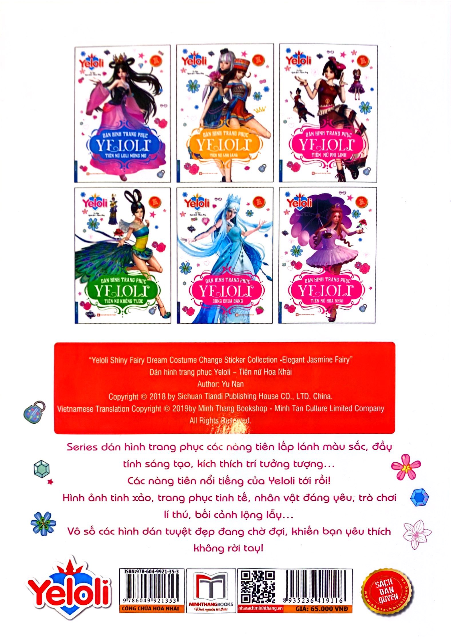 dán hình trang phục yeloli - tiên nữ hoa nhài