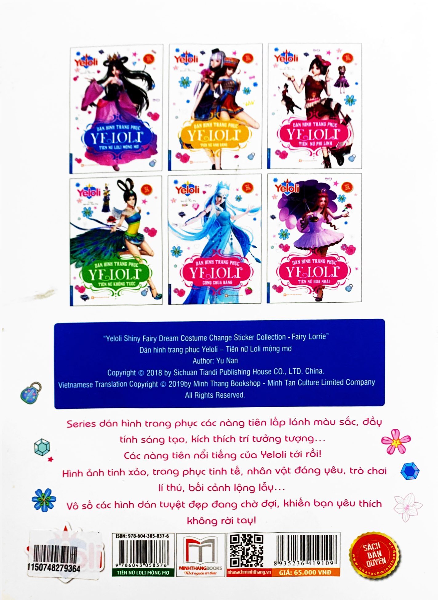 dán hình trang phục yeloli - tiên nữ loli mộng mơ