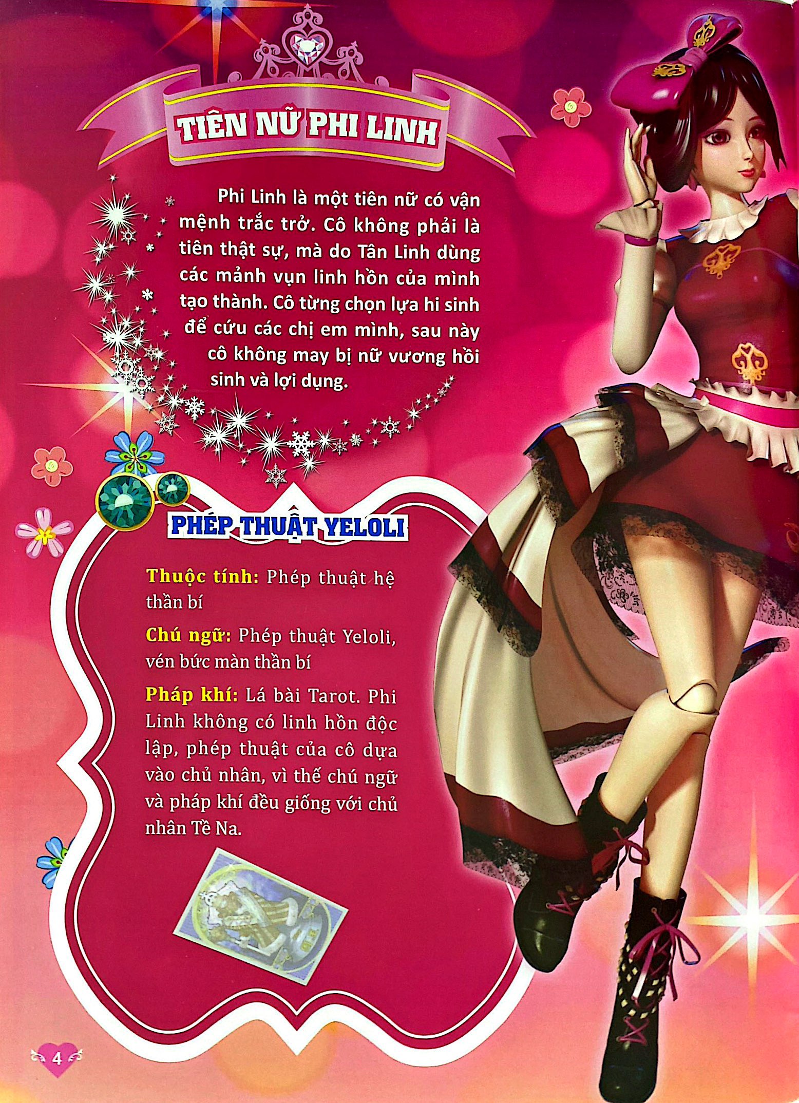 dán hình trang phục yeloli - tiên nữ phi linh