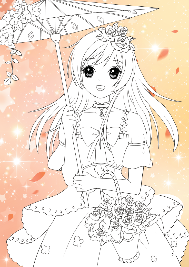 dán hình và tô màu công chúa - công chúa dịu dàng (30 tranh tô màu và sticker)