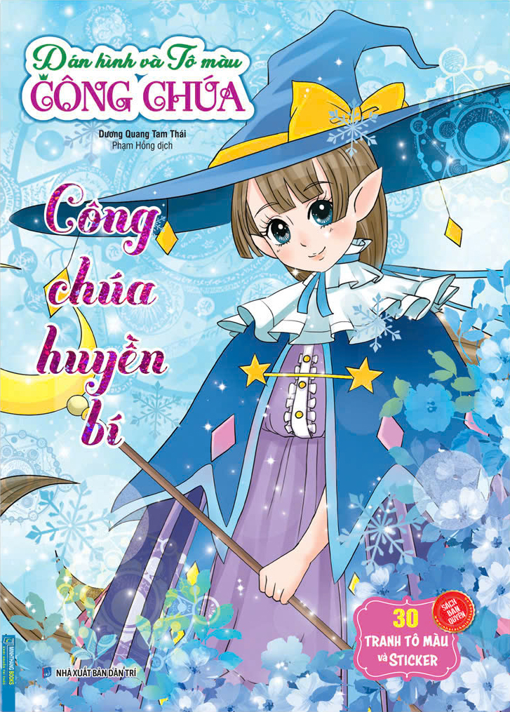 dán hình và tô màu công chúa - công chúa huyền bí