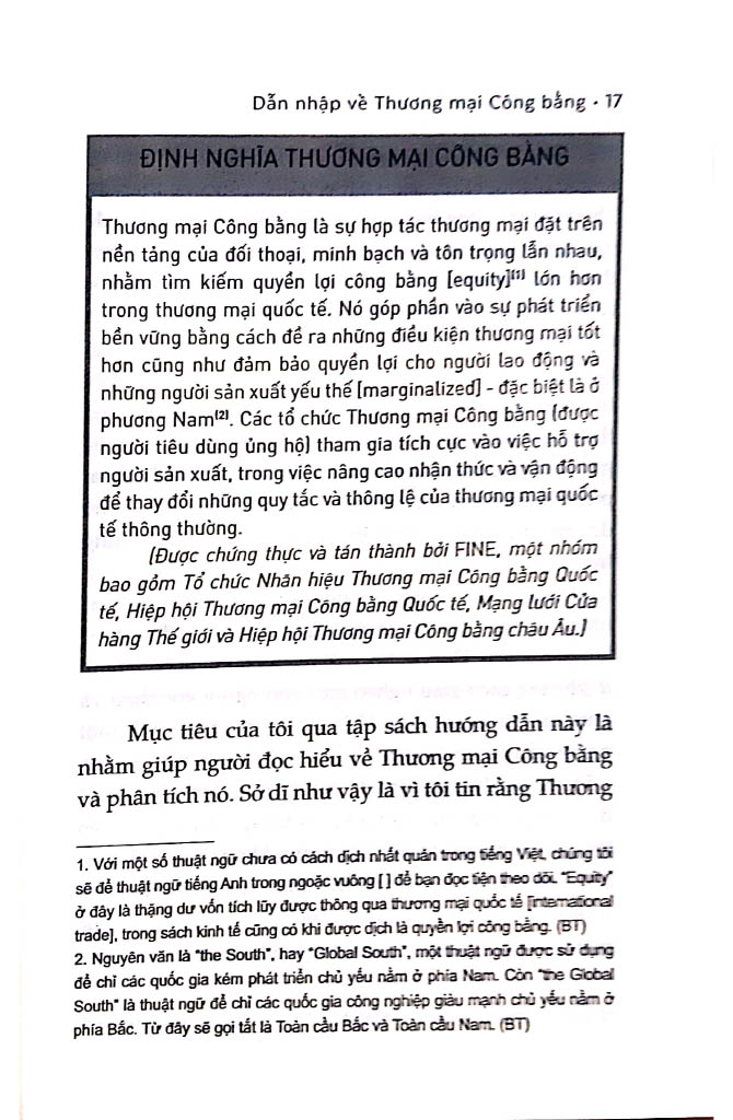 dẫn nhập về thương mại công bằng