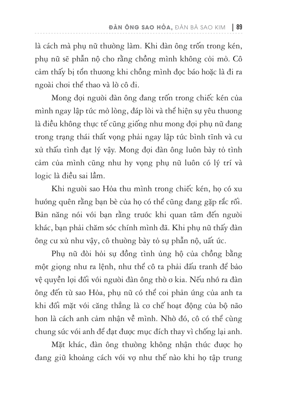 đàn ông sao hỏa đàn bà sao kim