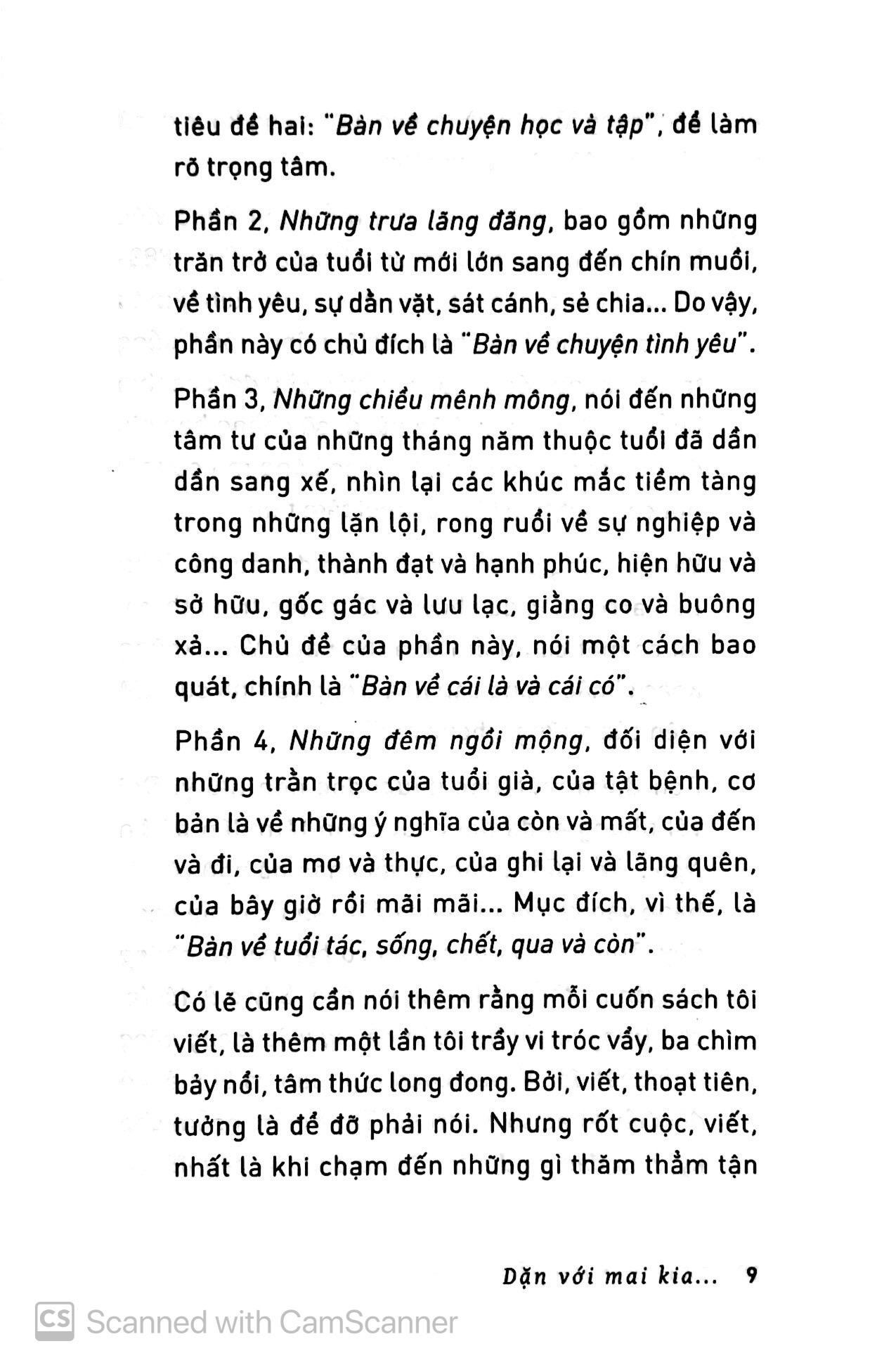 dặn với mai kia…