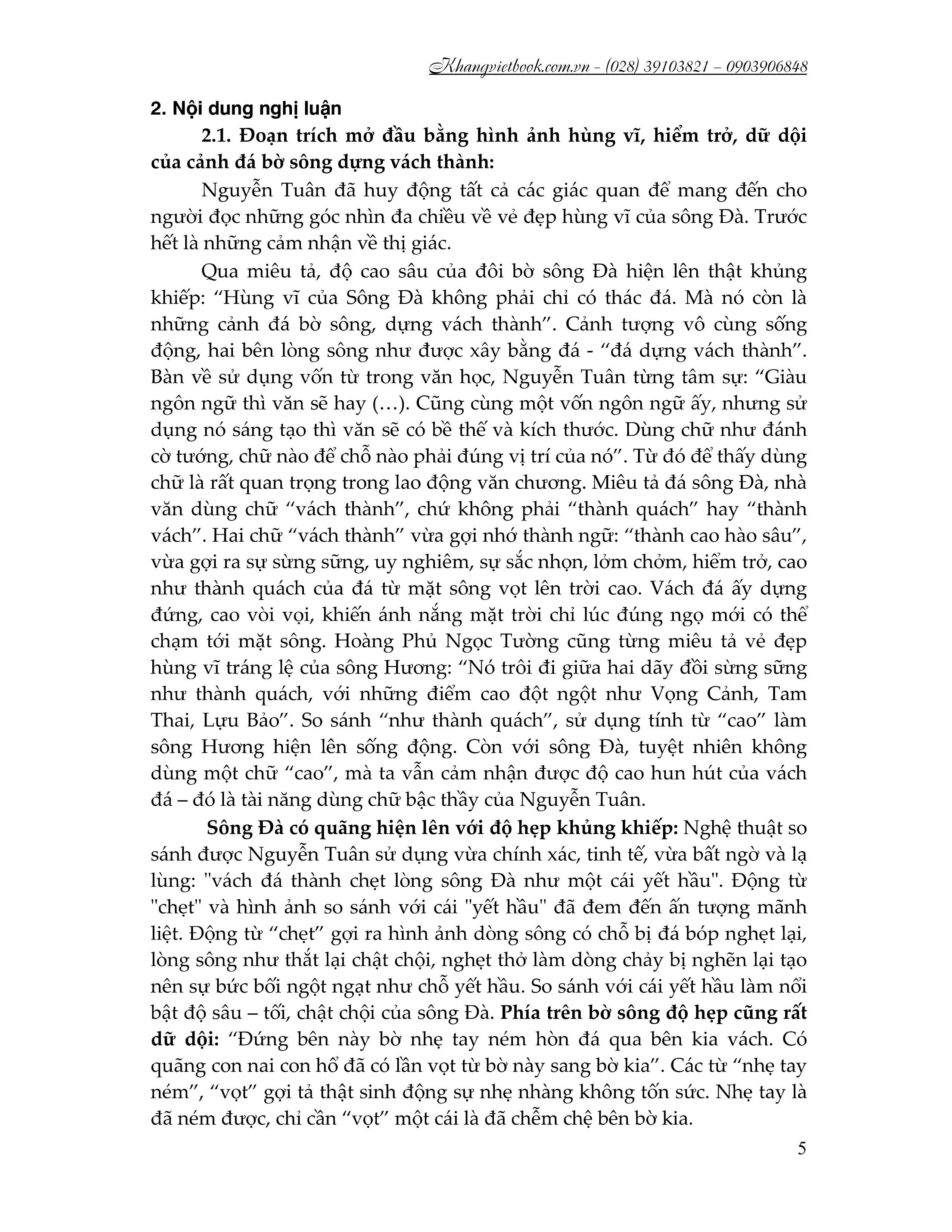 dạng đề cảm nhận đoạn trích văn xuôi ngữ văn 12