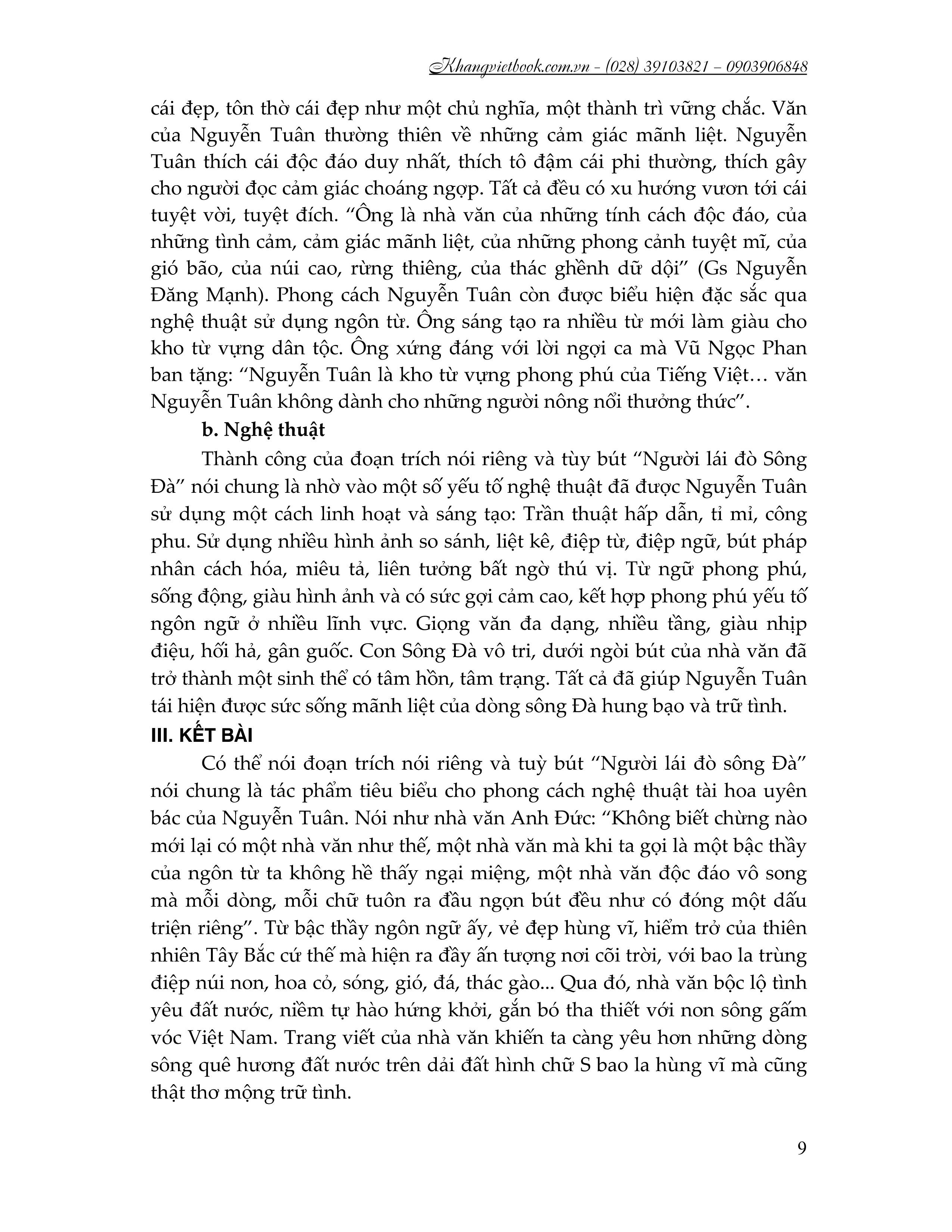 dạng đề cảm nhận đoạn trích văn xuôi ngữ văn 12