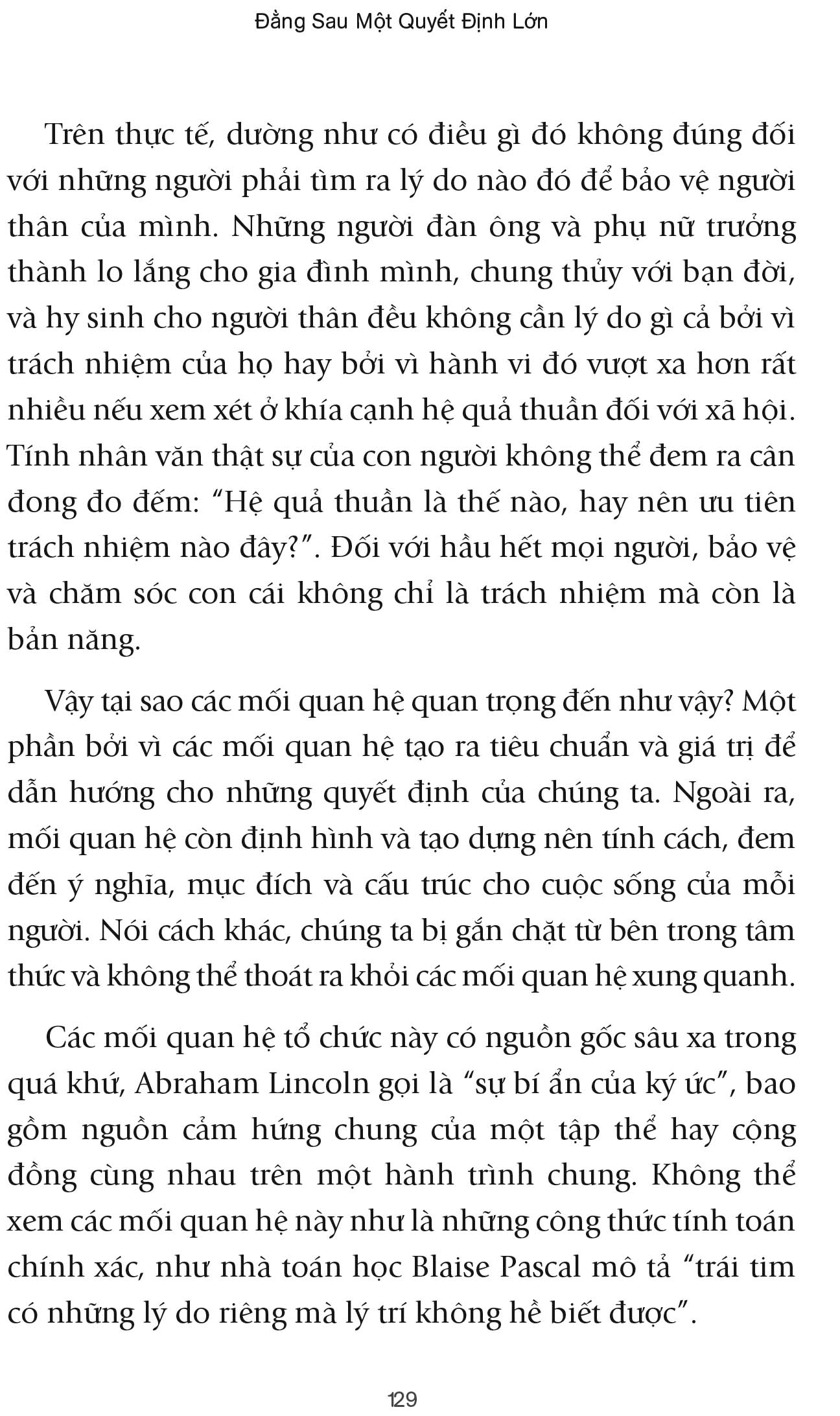 đằng sau một quyết định lớn