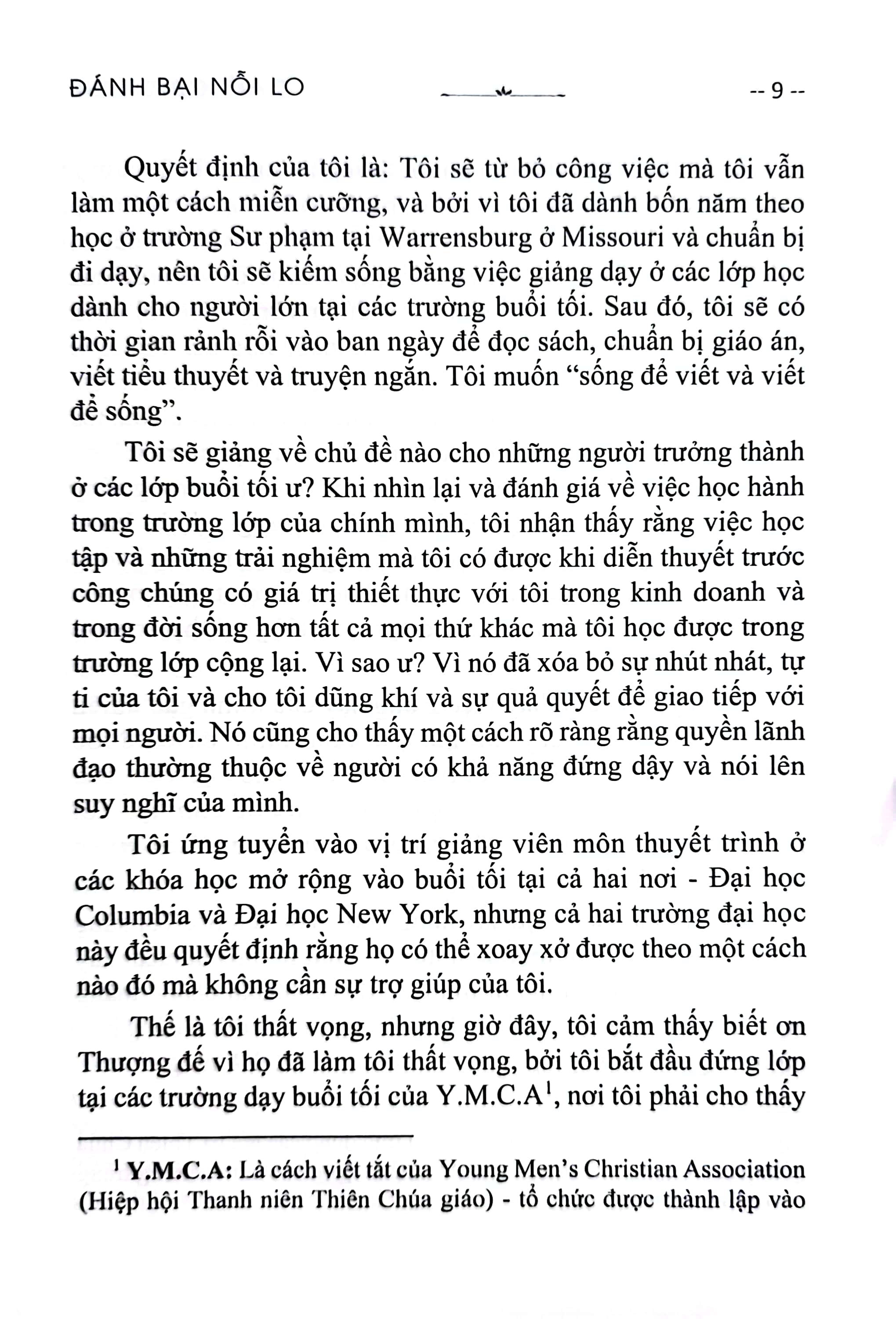 đánh bại nỗi lo