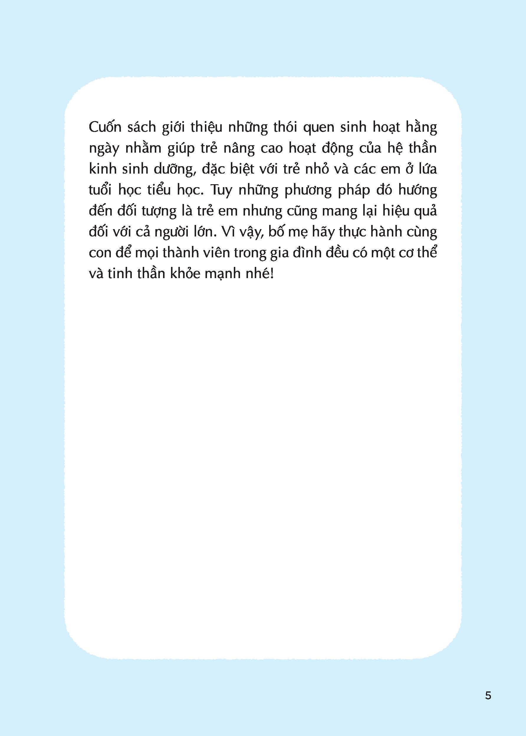 dành cho con những điều tốt đẹp nhất - 62 thói quen tốt giúp trẻ có hệ thần kinh sinh dưỡng khỏe mạnh