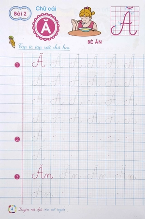 dành cho trẻ chuẩn bị vào lớp 1 - vở tập tô chữ hoa