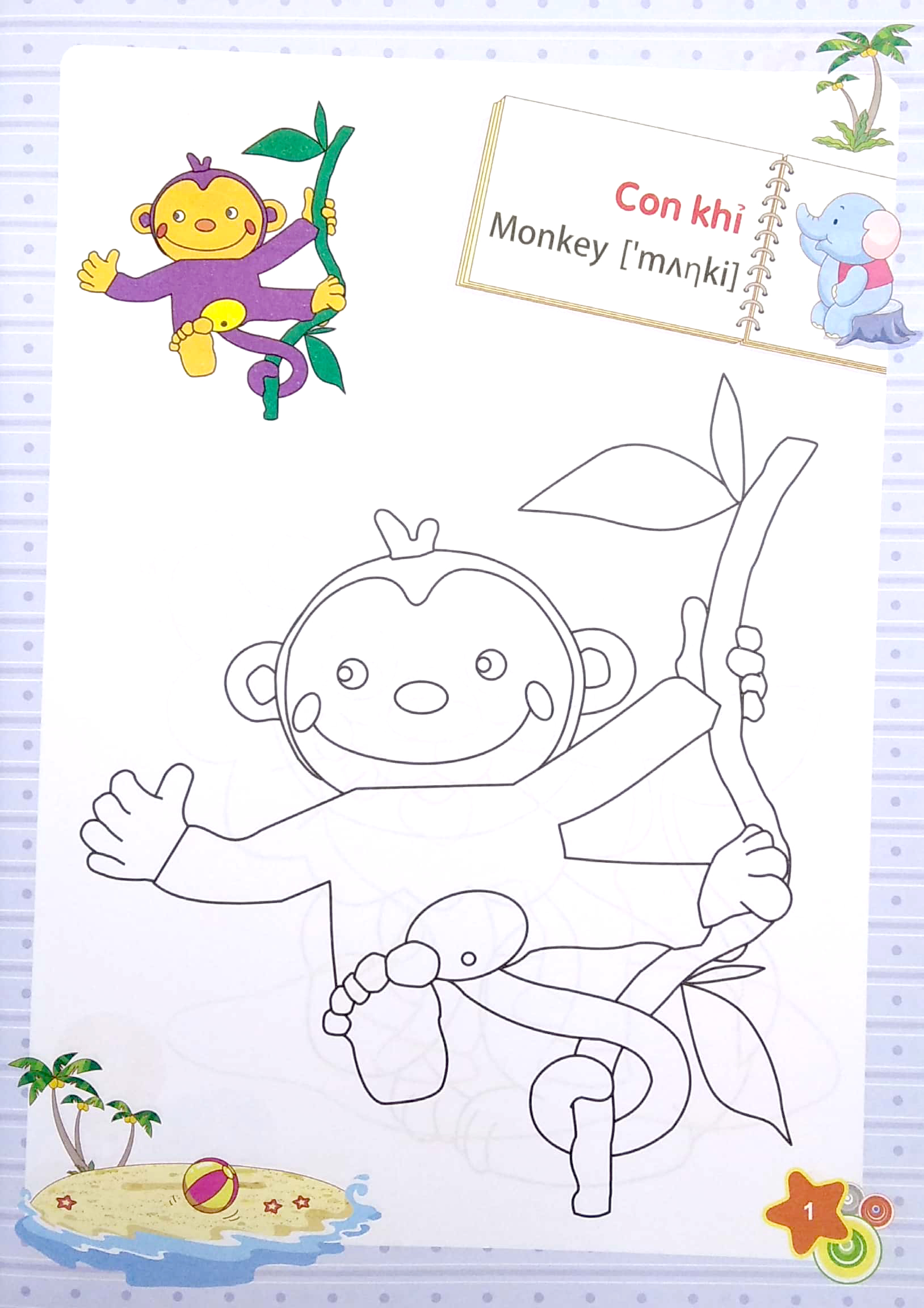 dành cho trẻ mầm non - tập tô màu mẫu giáo - chủ đề động vật (2022)