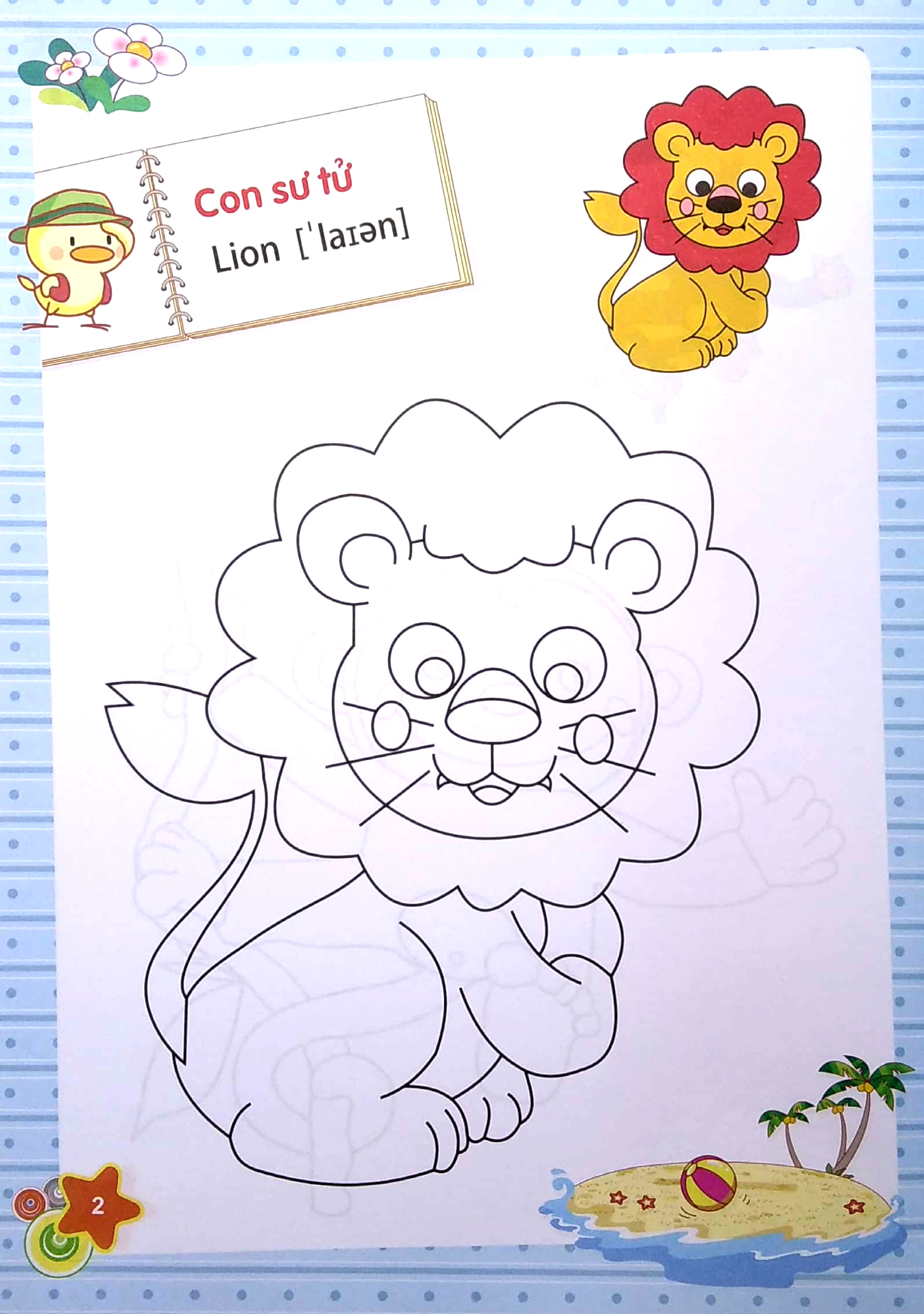 dành cho trẻ mầm non - tập tô màu mẫu giáo - chủ đề động vật (2022)