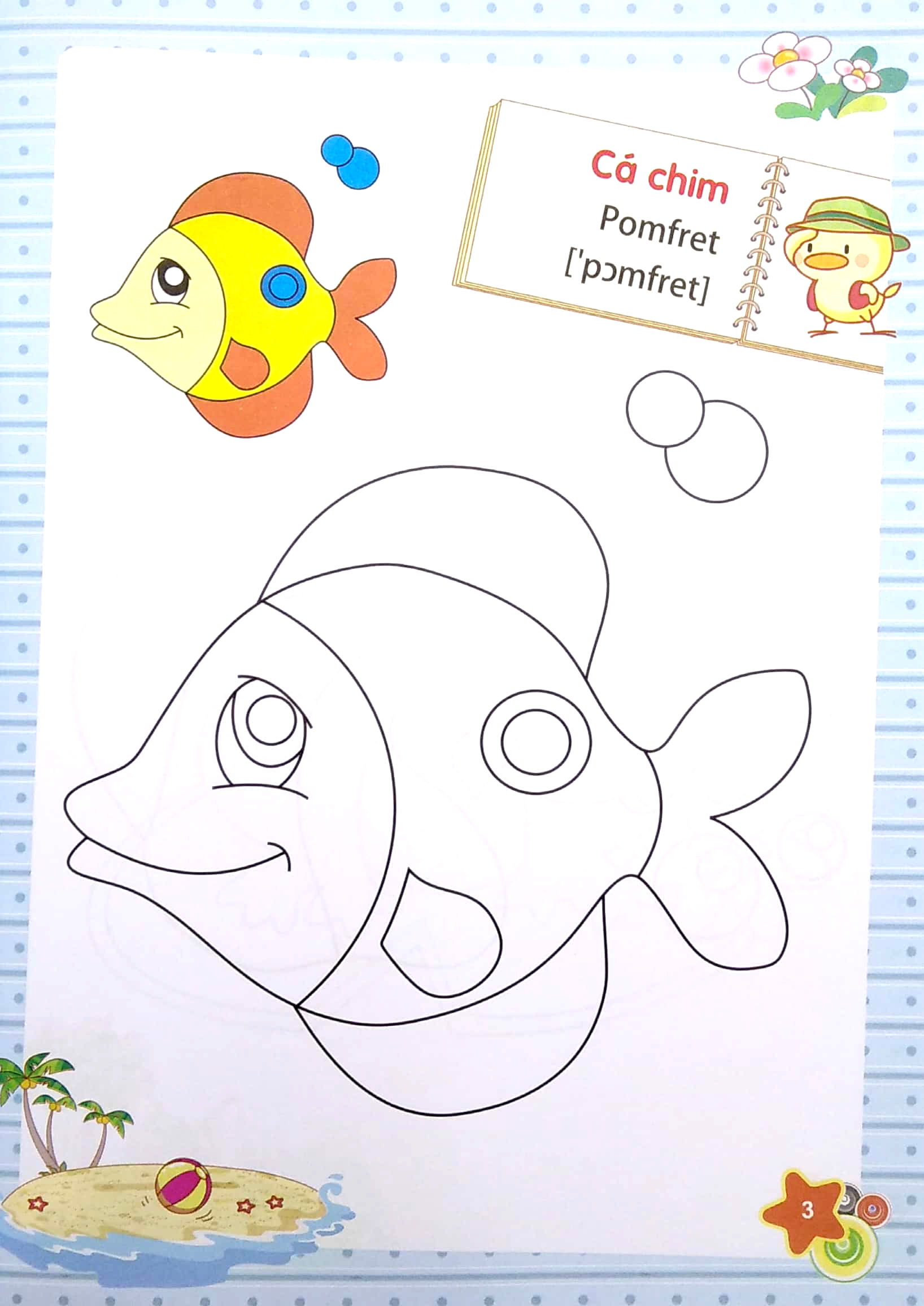 dành cho trẻ mầm non - tập tô màu mẫu giáo - chủ đề động vật dưới nước (2022)