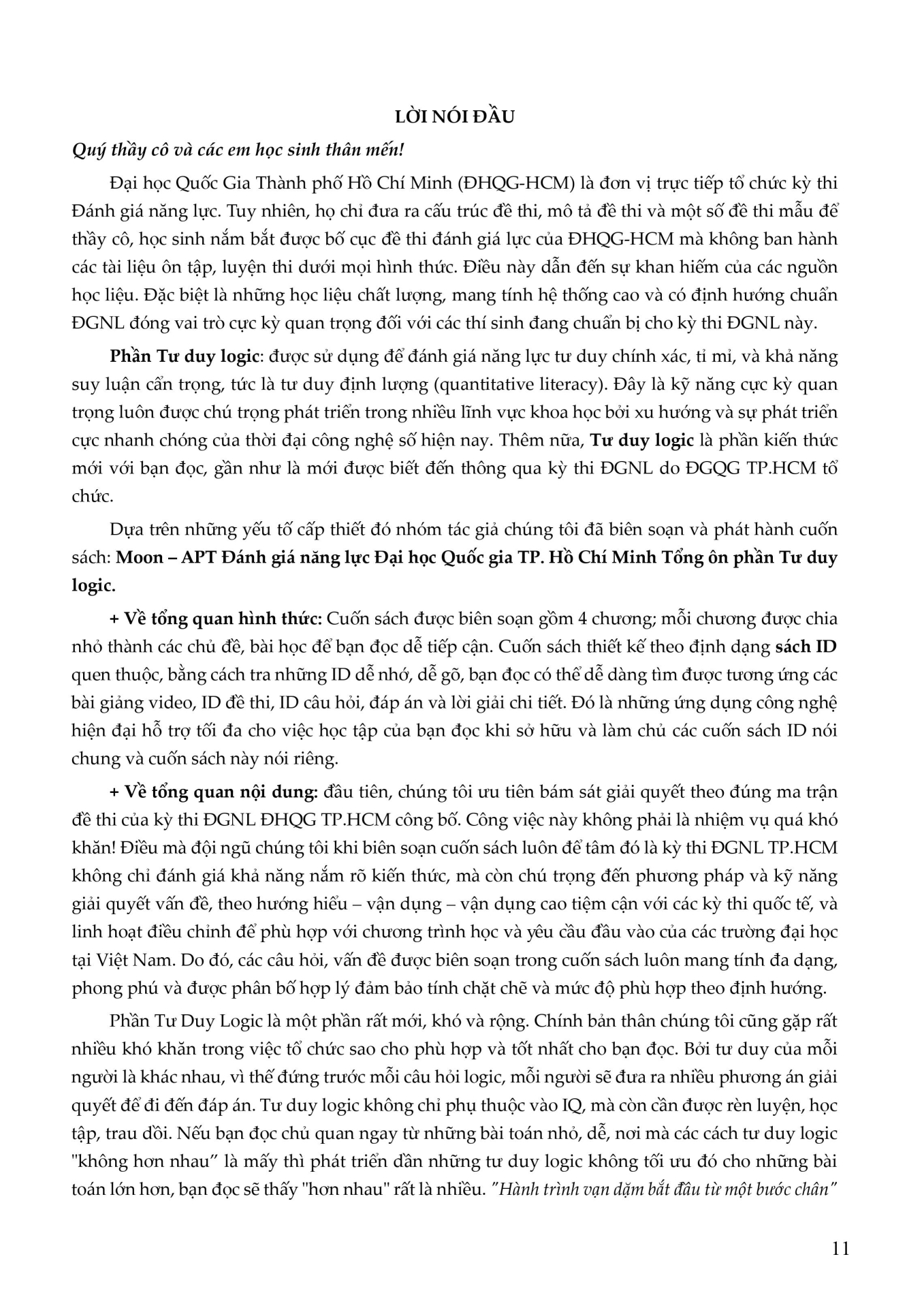 đánh giá năng lực đại học quốc gia tp. hồ chí minh - tổng ôn phần tư duy logic