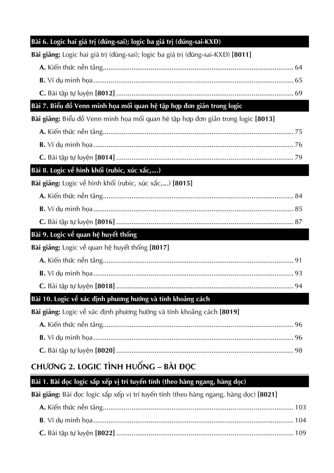 đánh giá năng lực đại học quốc gia tp. hồ chí minh - tổng ôn phần tư duy logic