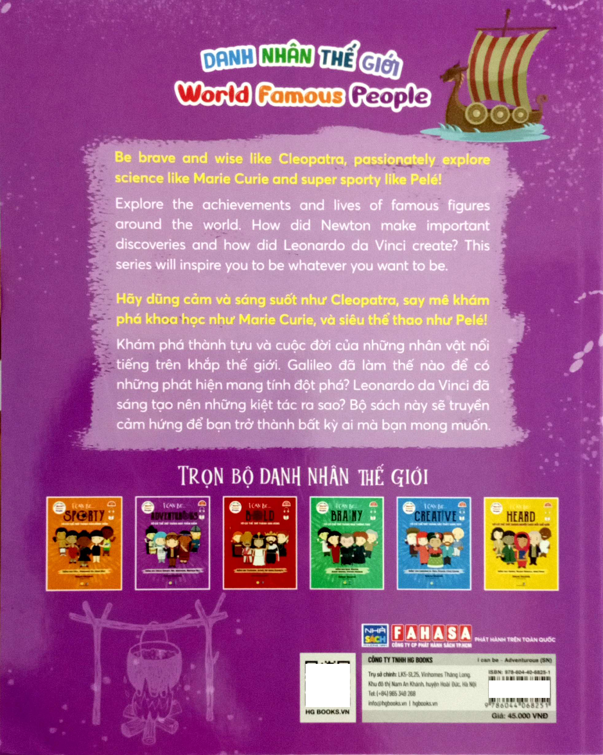 Danh Nhân Thế Giới - World Famous People - I Can Be Adventurous - Tớ Có Thể Trở Thành Nhà Thám Hiểm - Song Ngữ Việt-Anh