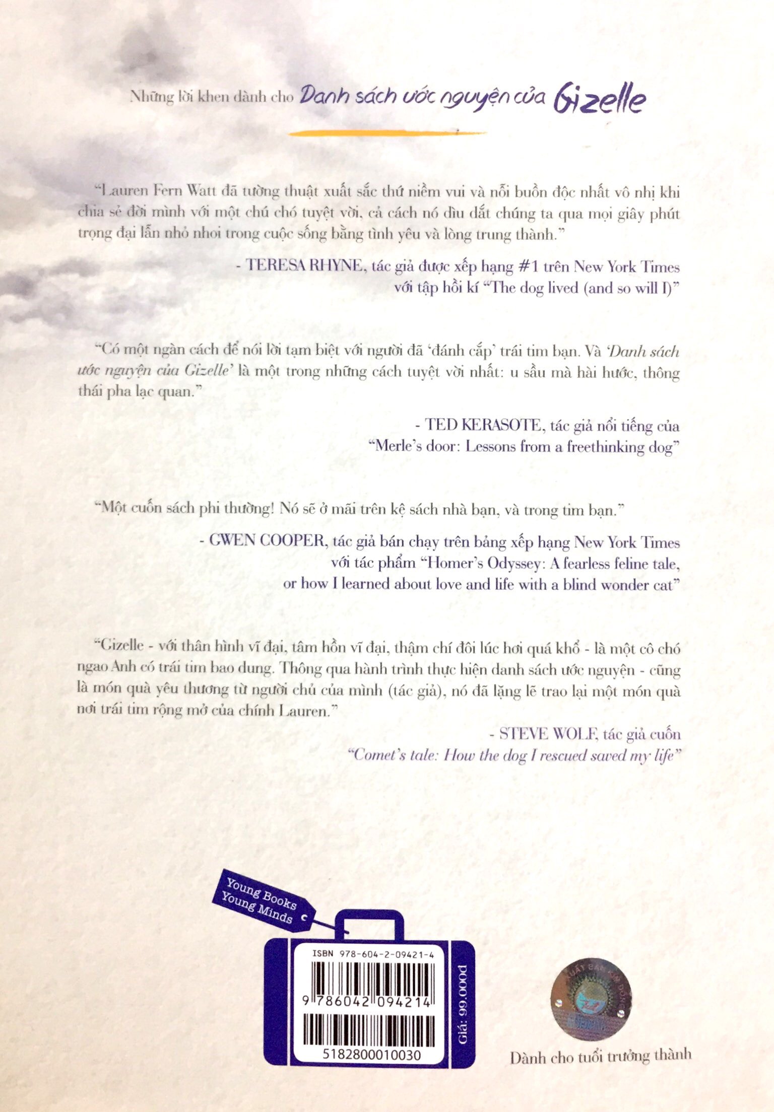 danh sách ước nguyện của gizelle - cô chó khổng lồ của đời tôi