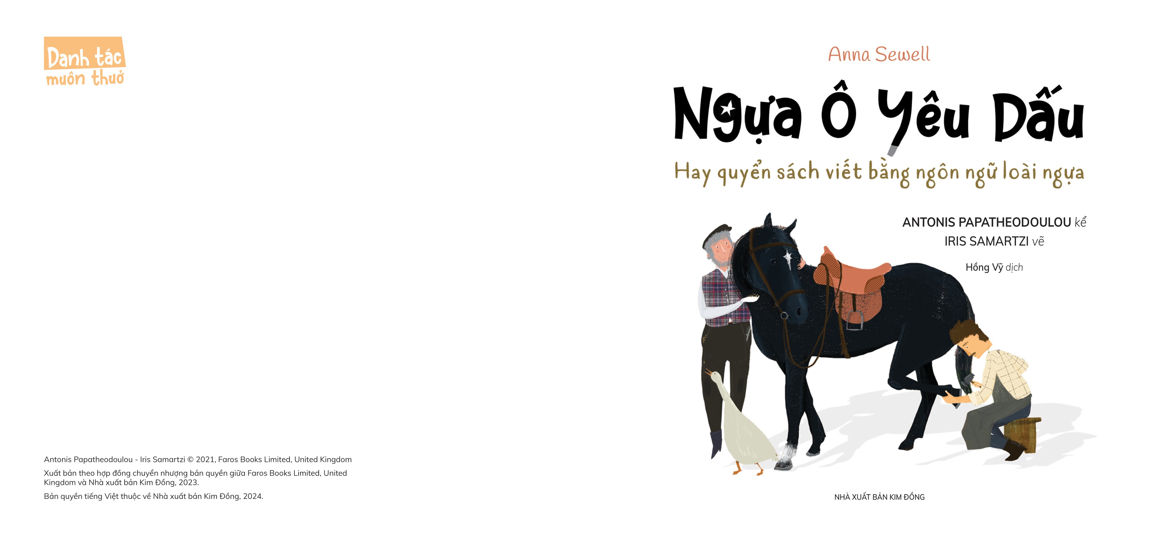 danh tác muôn thuở - ngựa ô yêu dấu hay quyển sách viết bằng ngôn ngữ loài ngựa