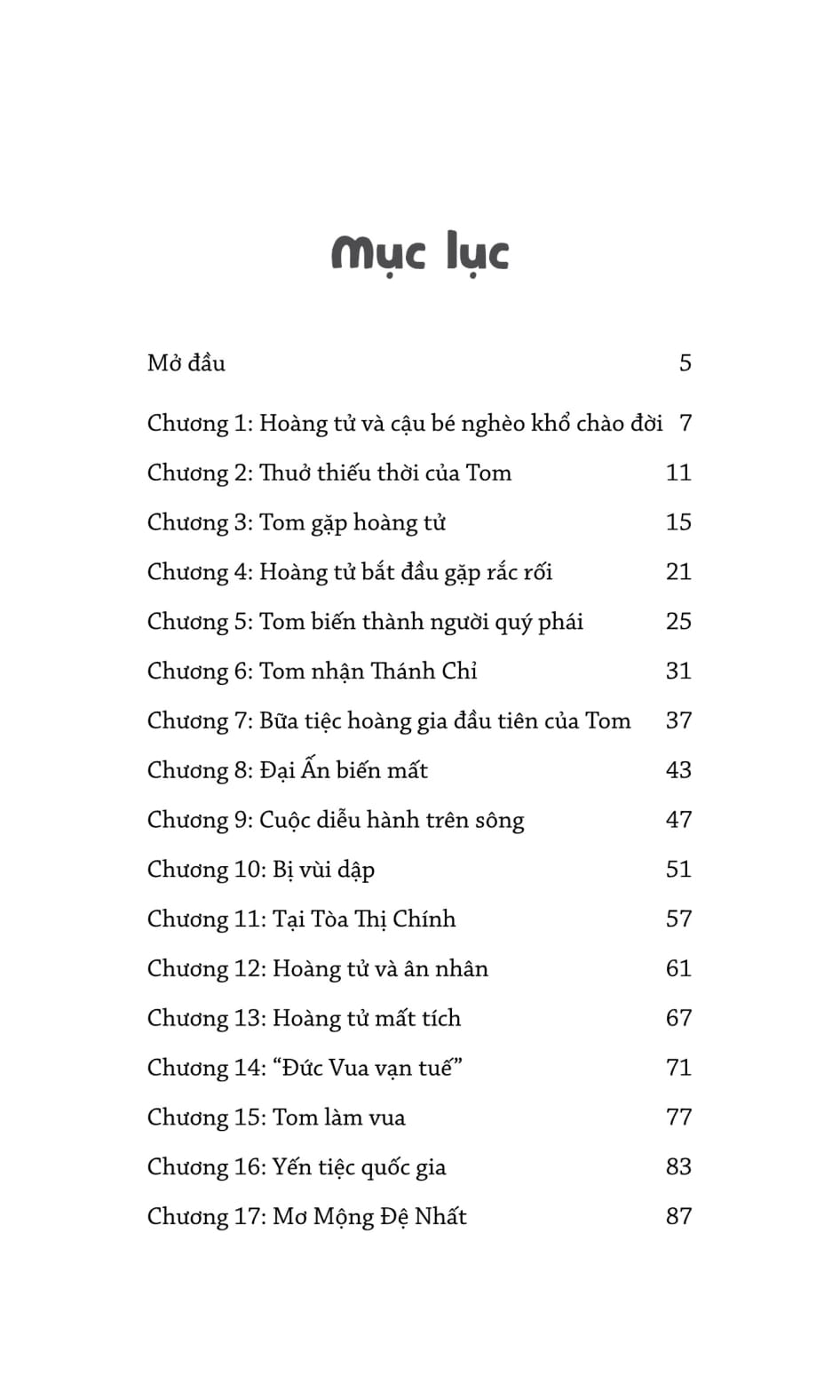 danh tác rút gọn - hoàng tử và cậu bé nghèo khổ