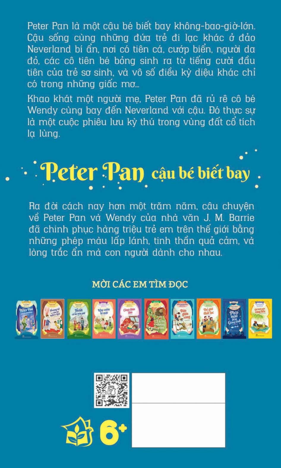 danh tác rút gọn - peter pan cậu bé biết bay