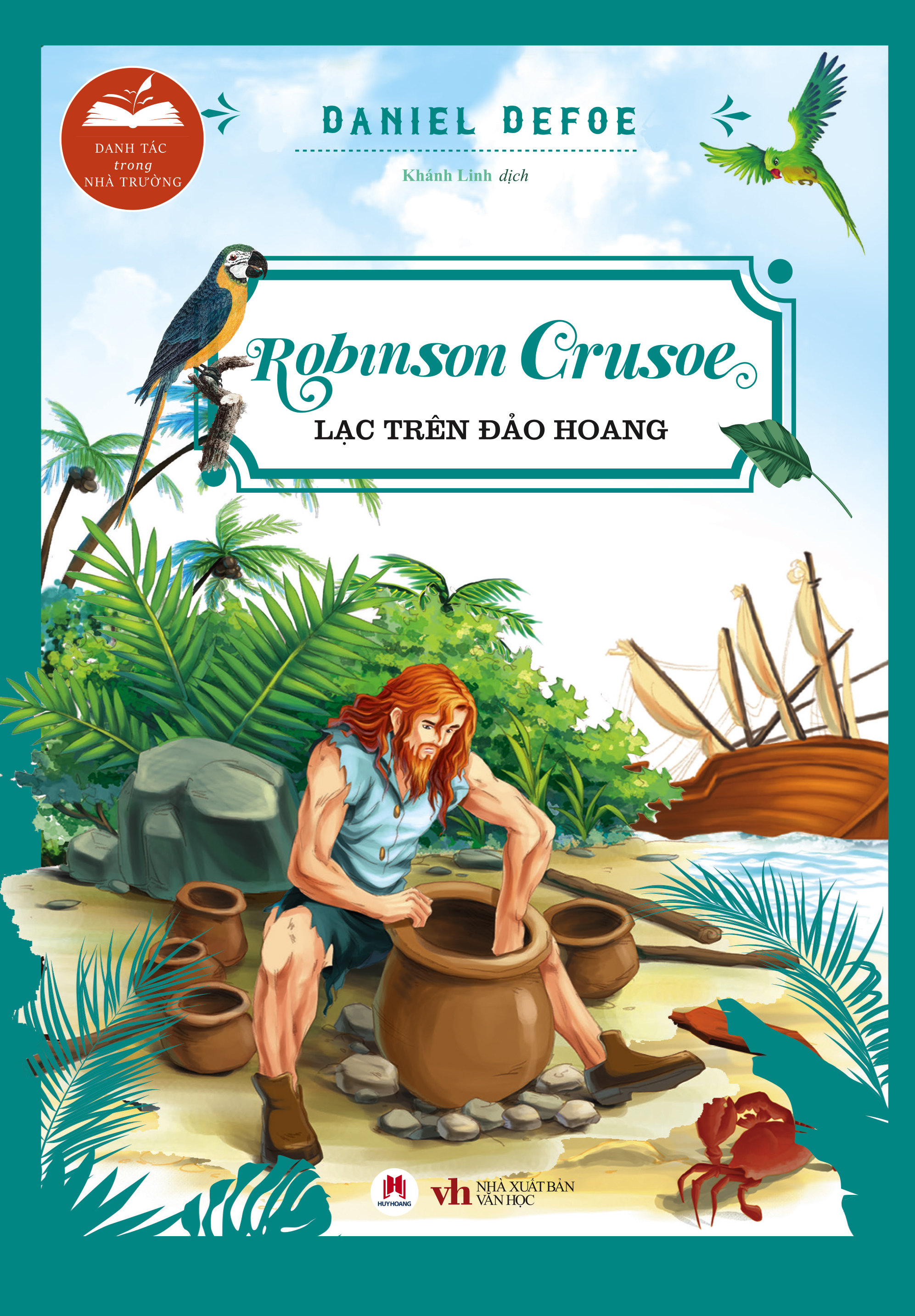 danh tác trong nhà trường - robinson crusoe lạc trên hoang đảo (tái bản 2024)