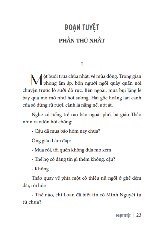 danh tác văn học việt nam - đoạn tuyệt (tái bản 2023)