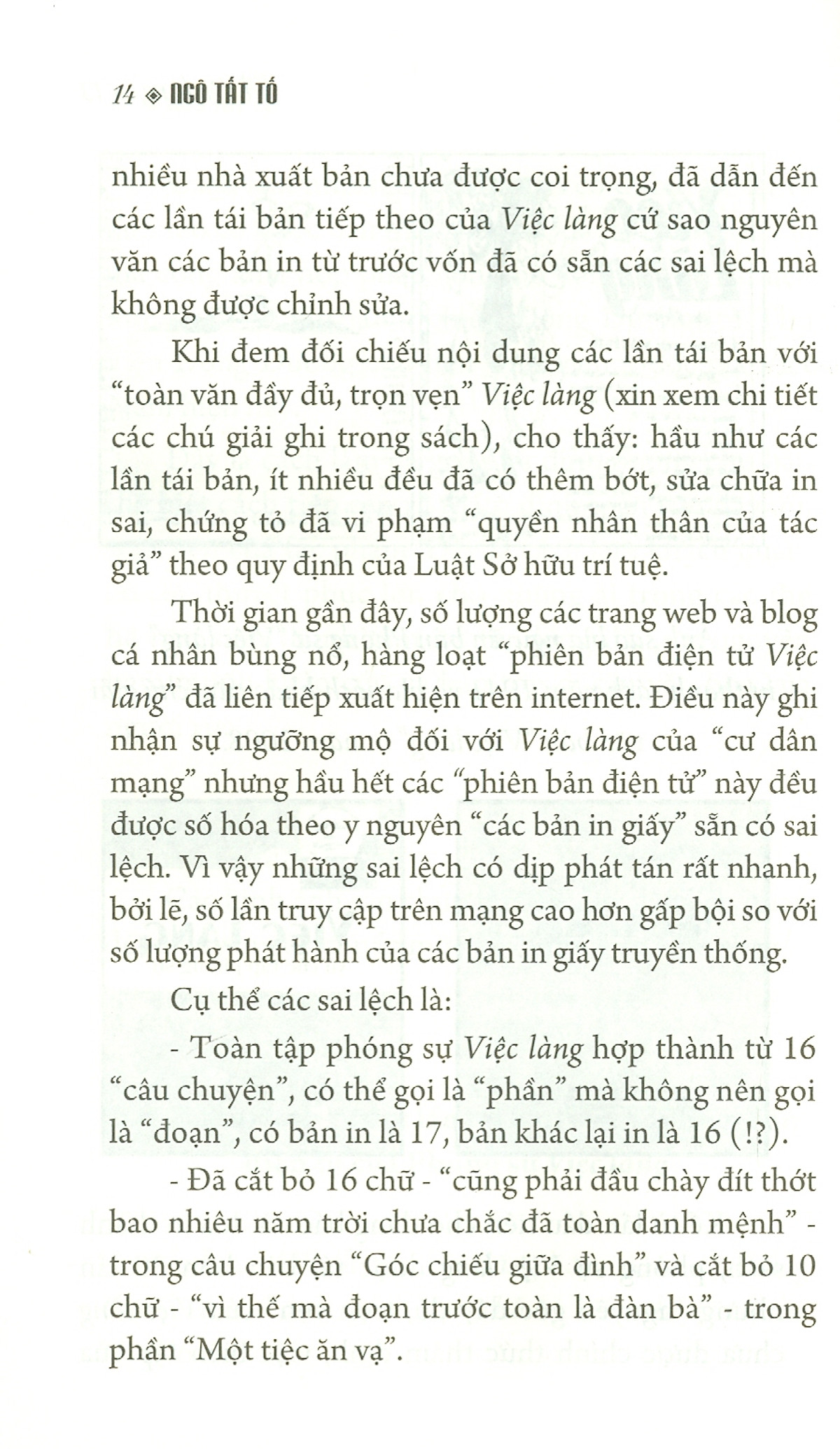 danh tác việc nam - việc làng