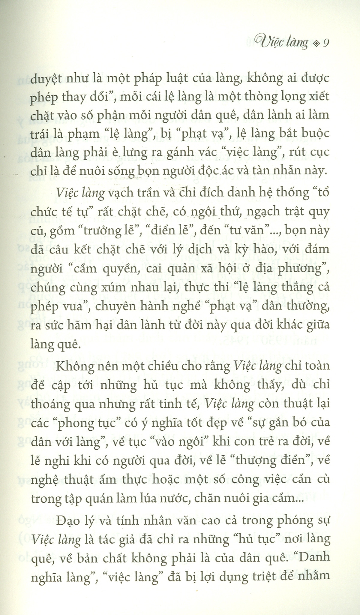 danh tác việc nam - việc làng