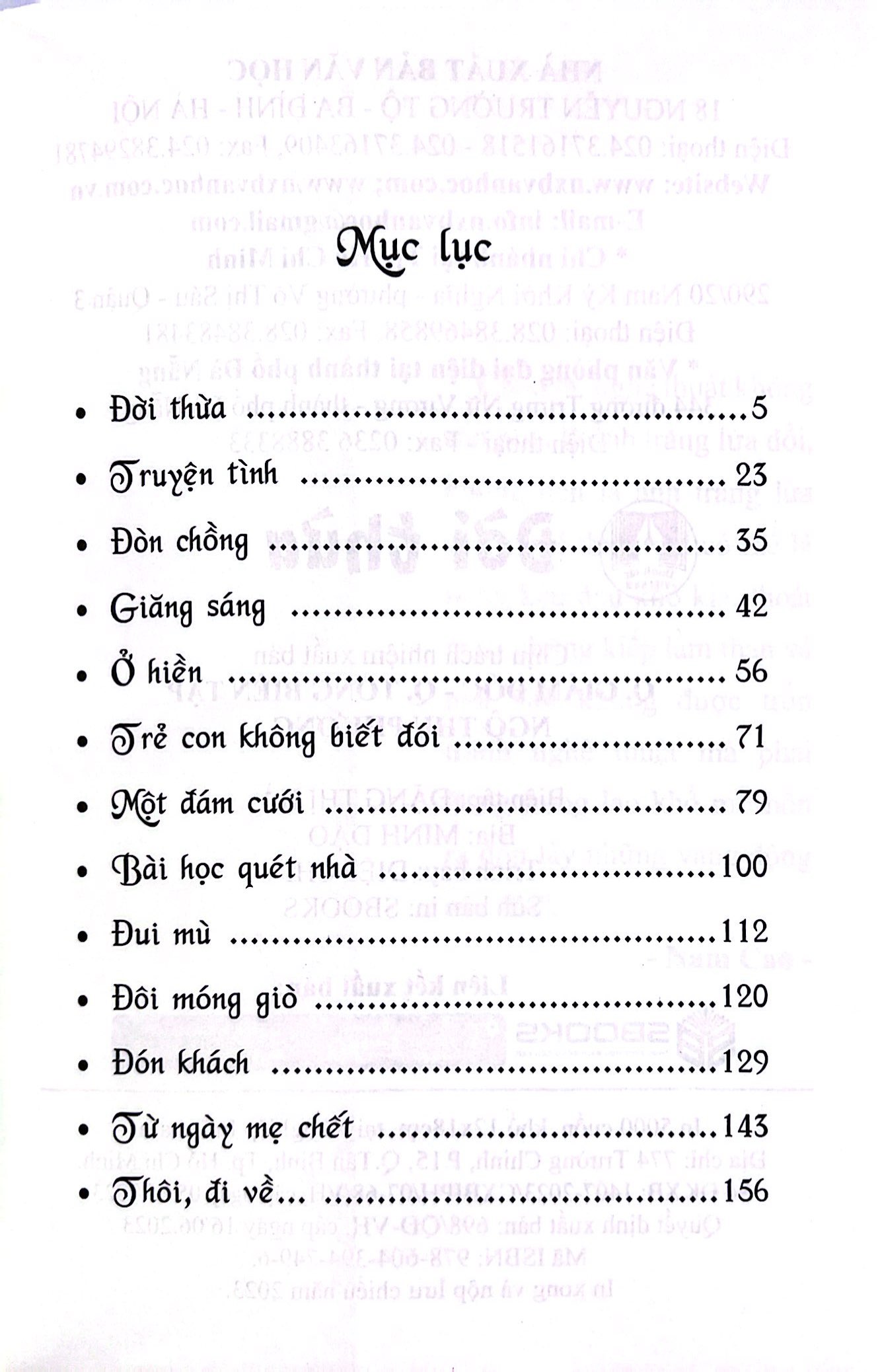 danh tác việt nam - đời thừa