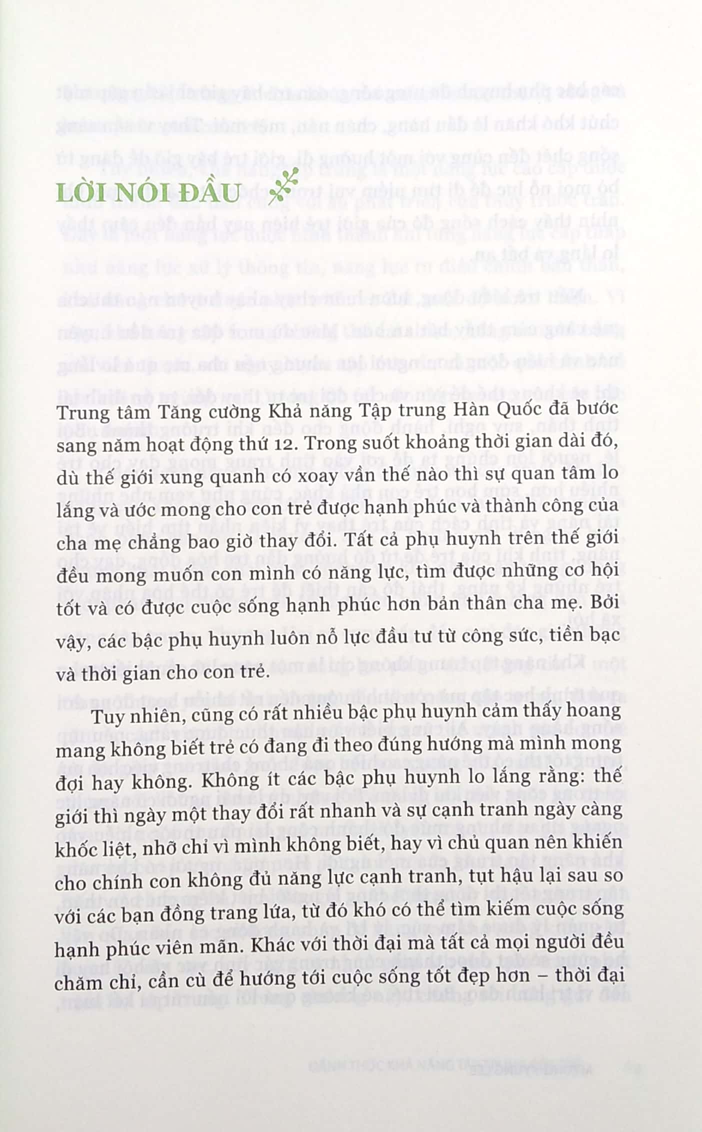 đánh thức khả năng tập trung của trẻ