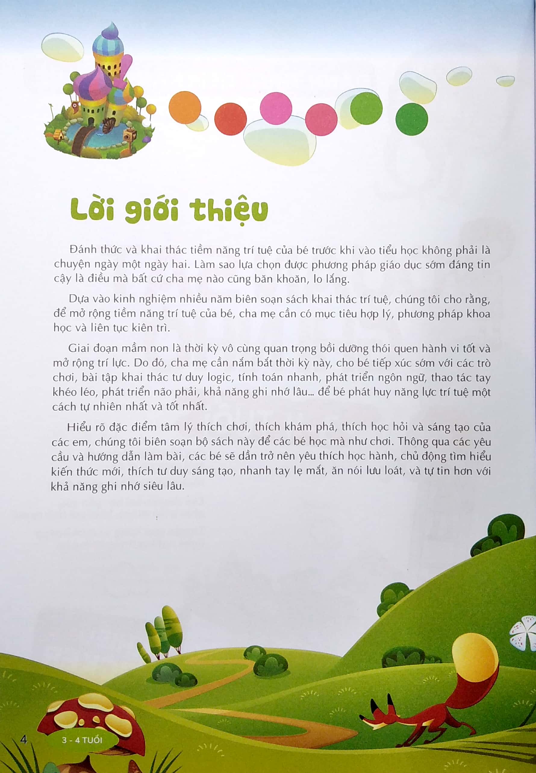 đánh thức tiềm năng trí tuệ - quan sát ghi nhớ (3-4 tuổi) (tái bản)