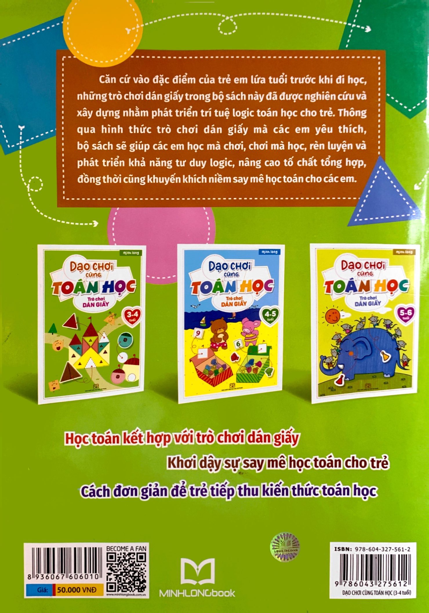 dạo chơi cùng toán học - trò chơi dán giấy (3-4 tuổi)