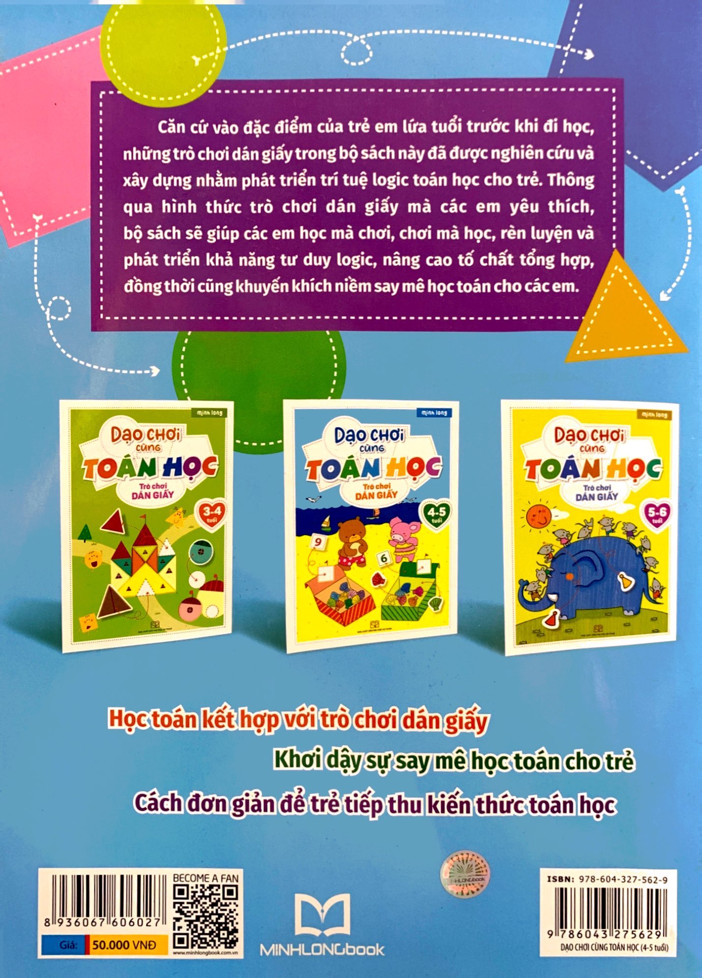 dạo chơi cùng toán học - trò chơi dán giấy (4-5 tuổi)