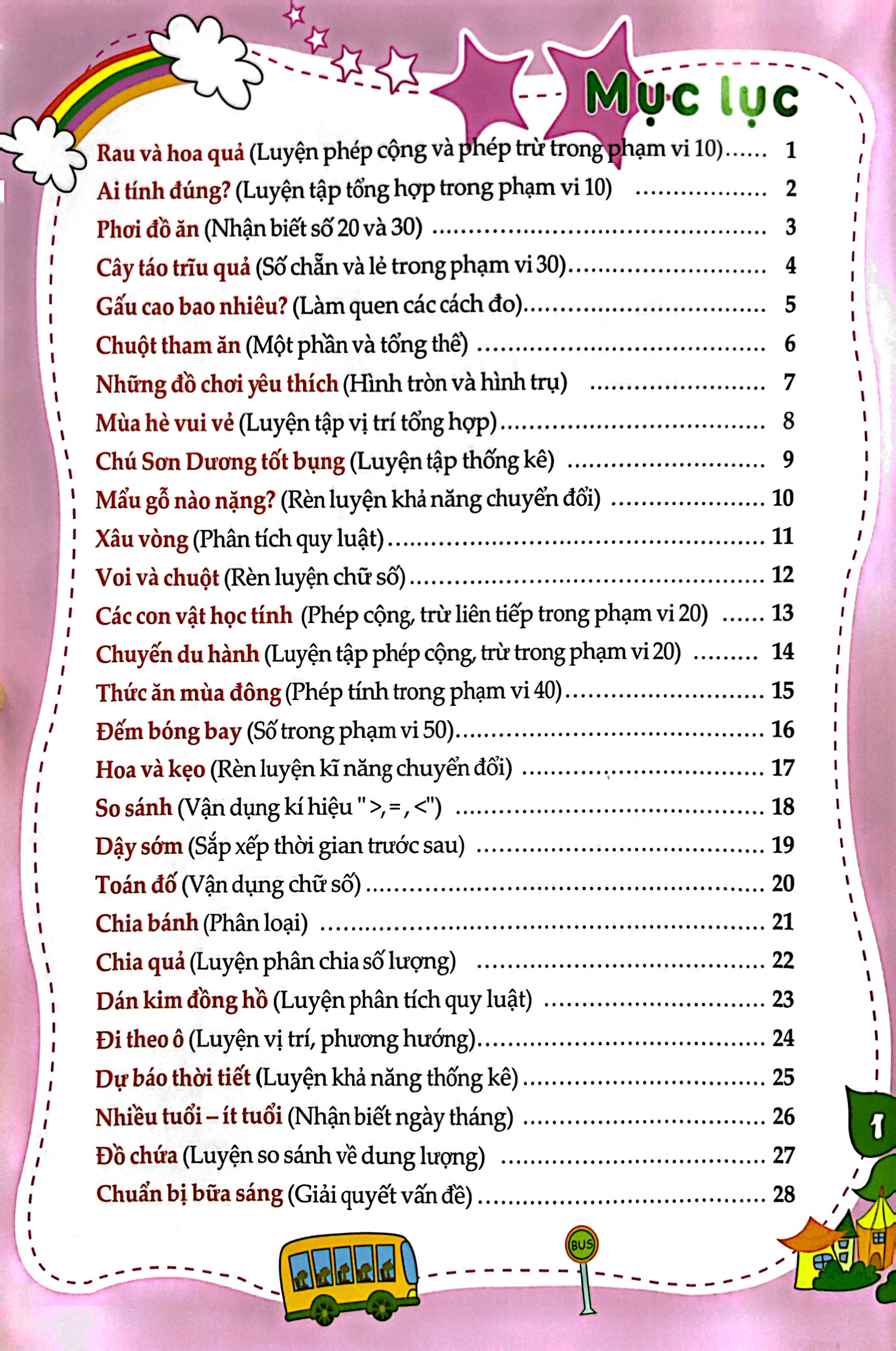 dạo chơi cùng toán học - trò chơi dán giấy (5-6 tuổi)