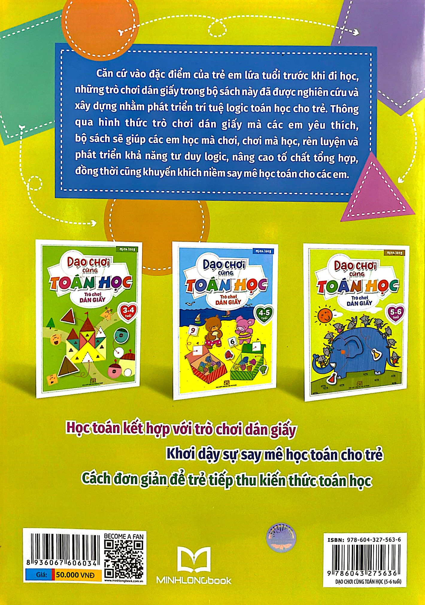 dạo chơi cùng toán học - trò chơi dán giấy (5-6 tuổi)